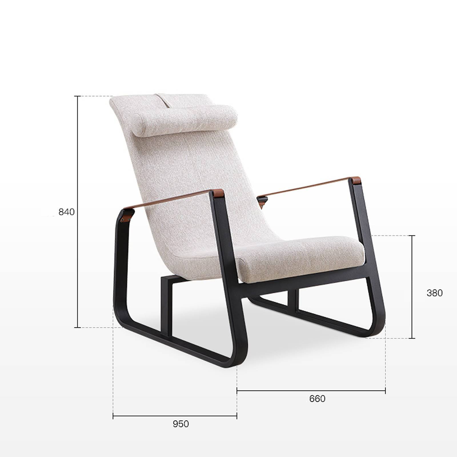 Verona Lounge Chair Fabric LC013 Hm537-1 -  Lounge Chairs - ebarza Furniture UAE | Shop Modern Furniture in Abu Dhabi & Dubai - مفروشات ايبازرا في الامارات | تسوق اثاث عصري وديكورات مميزة في دبي وابوظبي