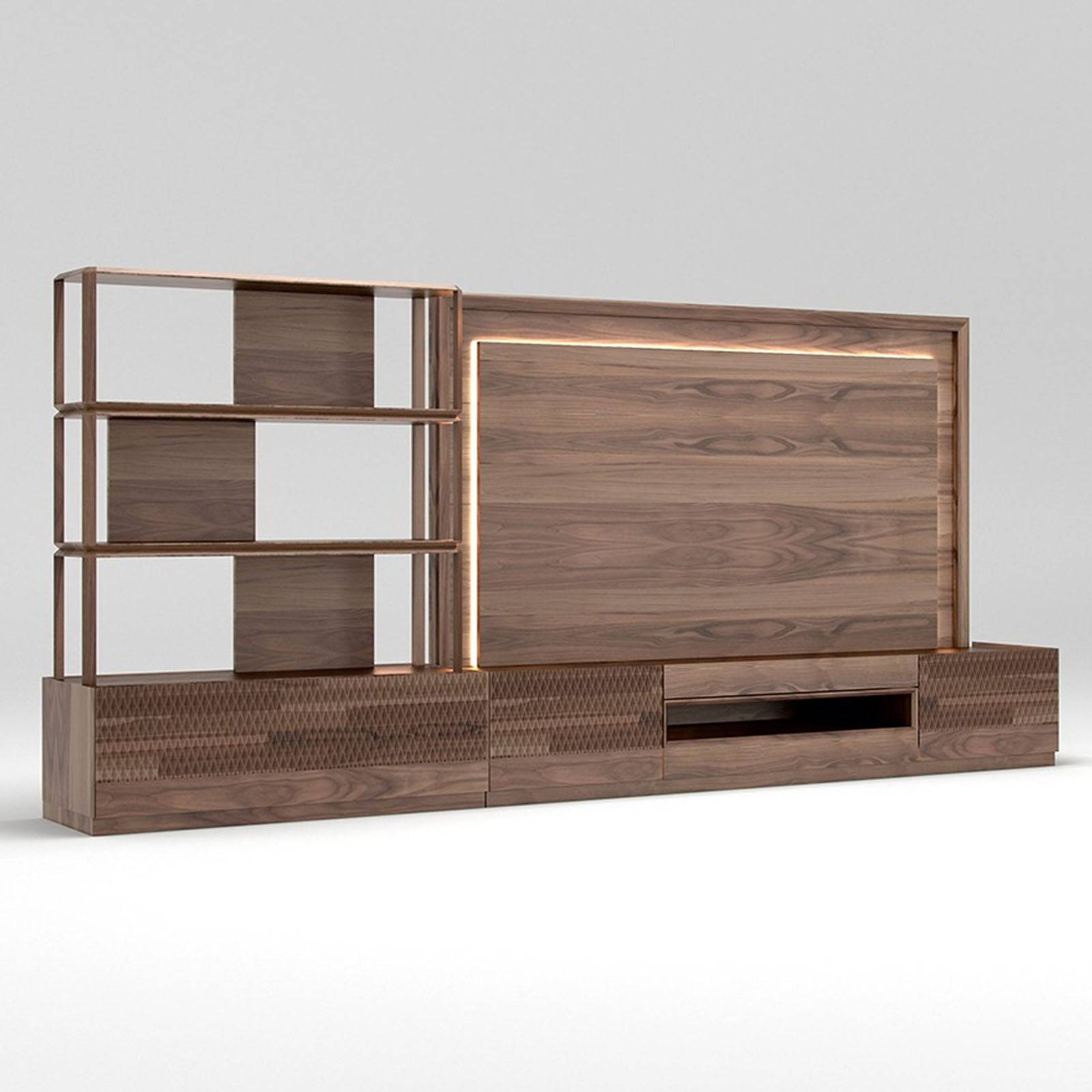 Viera Wall Unit Viera-122 - TV Units - ebarza Furniture UAE | Shop Modern Furniture in Abu Dhabi & Dubai - مفروشات ايبازرا في الامارات | تسوق اثاث عصري وديكورات مميزة في دبي وابوظبي
