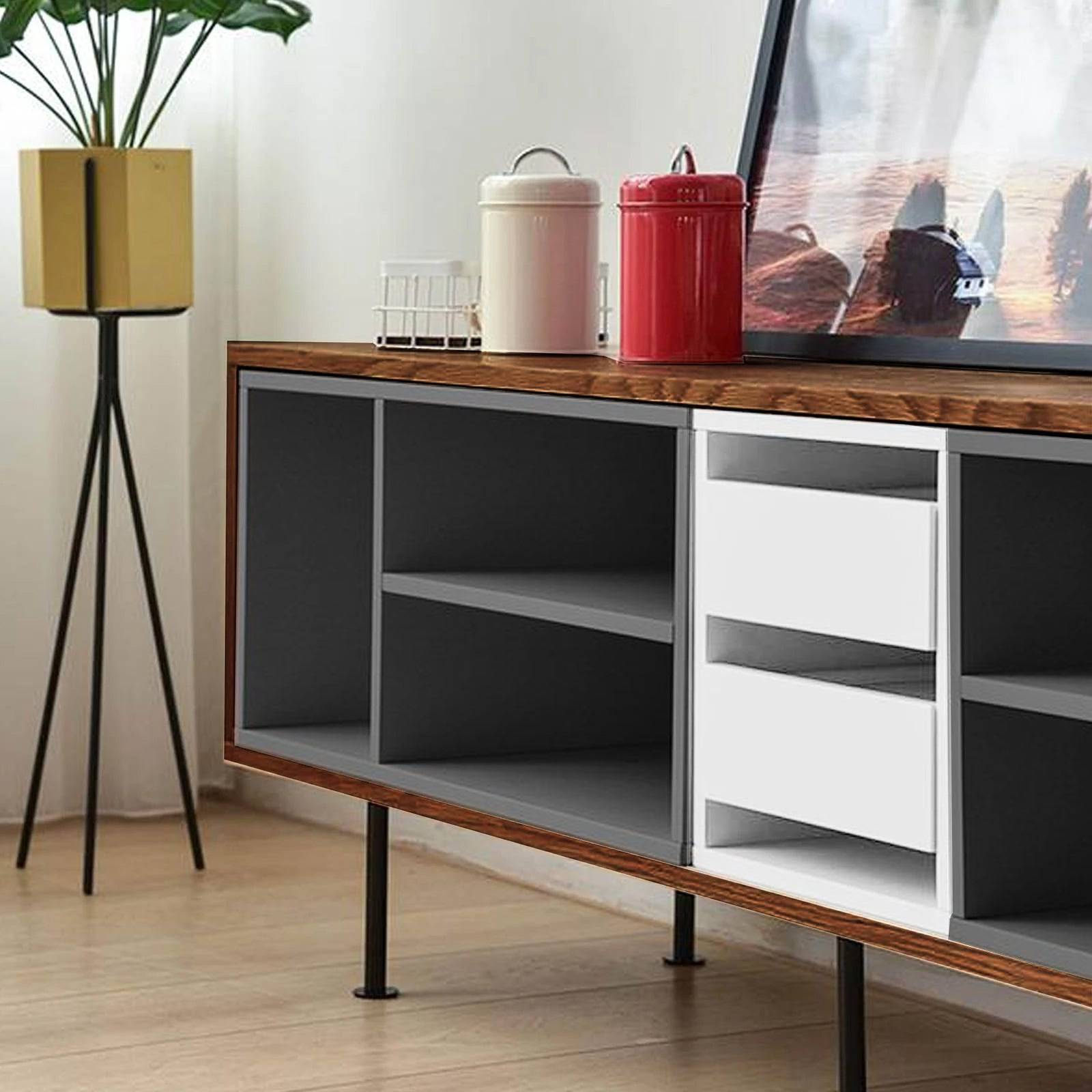 Visby Tv Unit LL-064-W - TV Units - ebarza Furniture UAE | Shop Modern Furniture in Abu Dhabi & Dubai - مفروشات ايبازرا في الامارات | تسوق اثاث عصري وديكورات مميزة في دبي وابوظبي