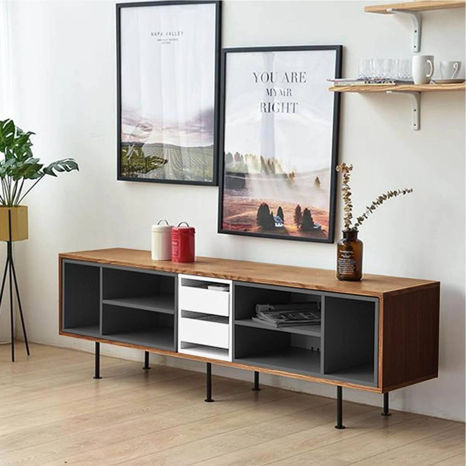 Visby Tv Unit LL-064-W - TV Units - ebarza Furniture UAE | Shop Modern Furniture in Abu Dhabi & Dubai - مفروشات ايبازرا في الامارات | تسوق اثاث عصري وديكورات مميزة في دبي وابوظبي