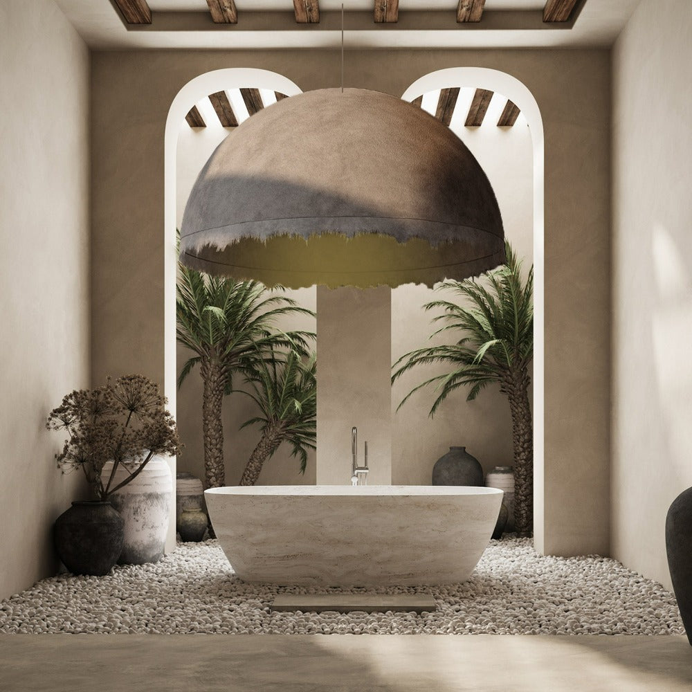 Wabi Sabi Brown Pendant Light HTD-IP1433-171-1500 - Pendant Lamps - ebarza Furniture UAE | Shop Modern Furniture in Abu Dhabi & Dubai - مفروشات ايبازرا في الامارات | تسوق اثاث عصري وديكورات مميزة في دبي وابوظبي