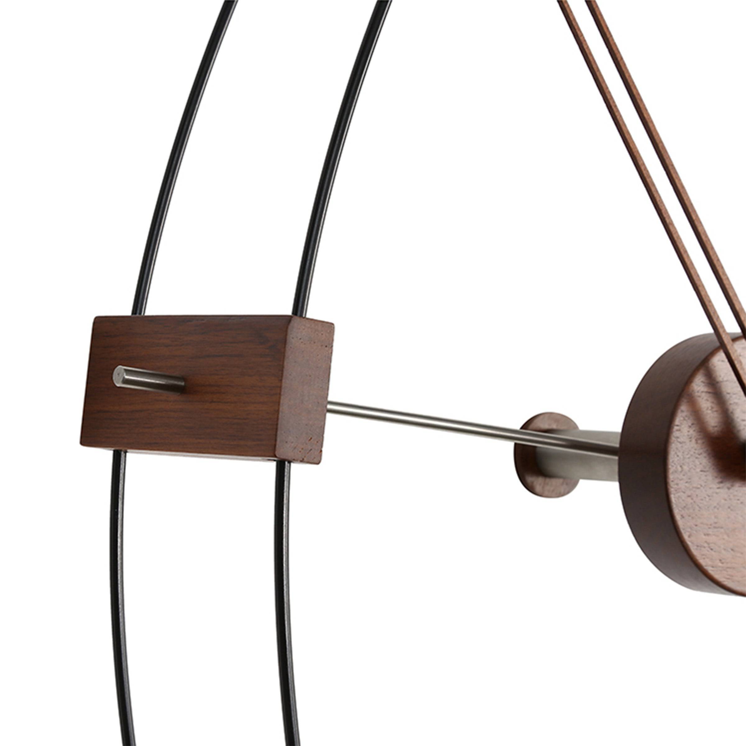 Walnut Wood Wall Clock JHL8011 - Clocks - ebarza Furniture UAE | Shop Modern Furniture in Abu Dhabi & Dubai - مفروشات ايبازرا في الامارات | تسوق اثاث عصري وديكورات مميزة في دبي وابوظبي