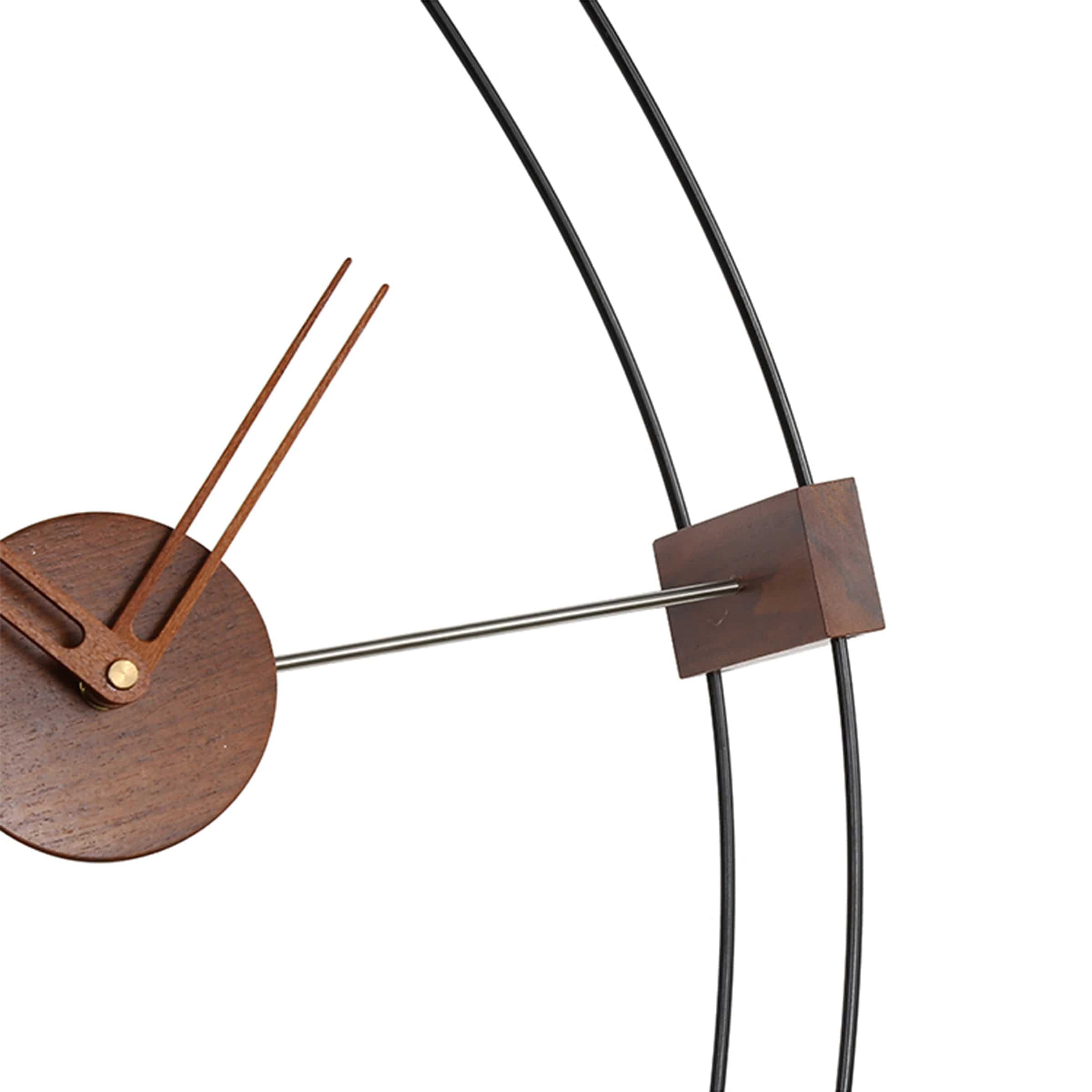 Walnut Wood Wall Clock JHL8011 - Clocks - ebarza Furniture UAE | Shop Modern Furniture in Abu Dhabi & Dubai - مفروشات ايبازرا في الامارات | تسوق اثاث عصري وديكورات مميزة في دبي وابوظبي