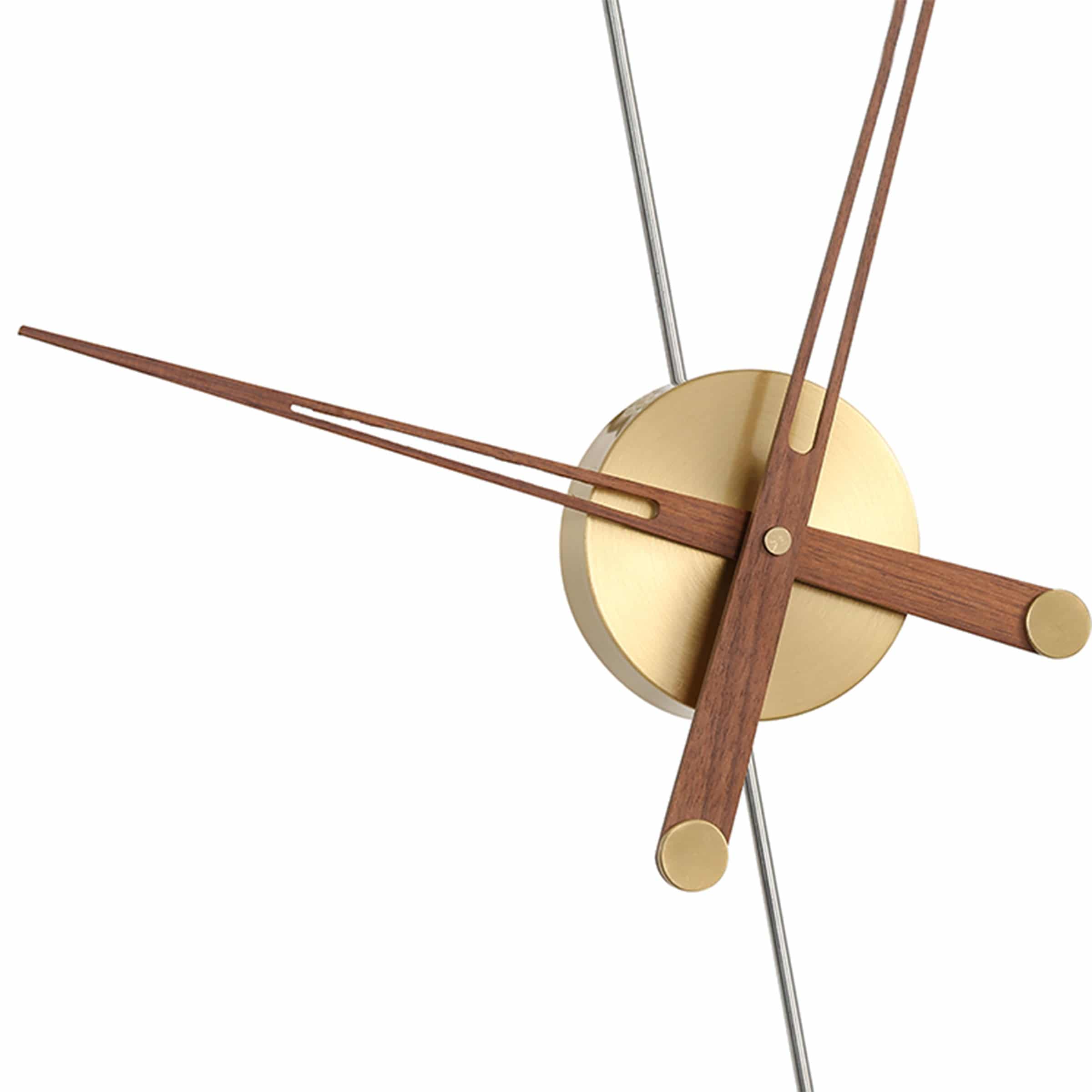 Walnut Wood Wall Clock JHL8015 - Clocks - ebarza Furniture UAE | Shop Modern Furniture in Abu Dhabi & Dubai - مفروشات ايبازرا في الامارات | تسوق اثاث عصري وديكورات مميزة في دبي وابوظبي