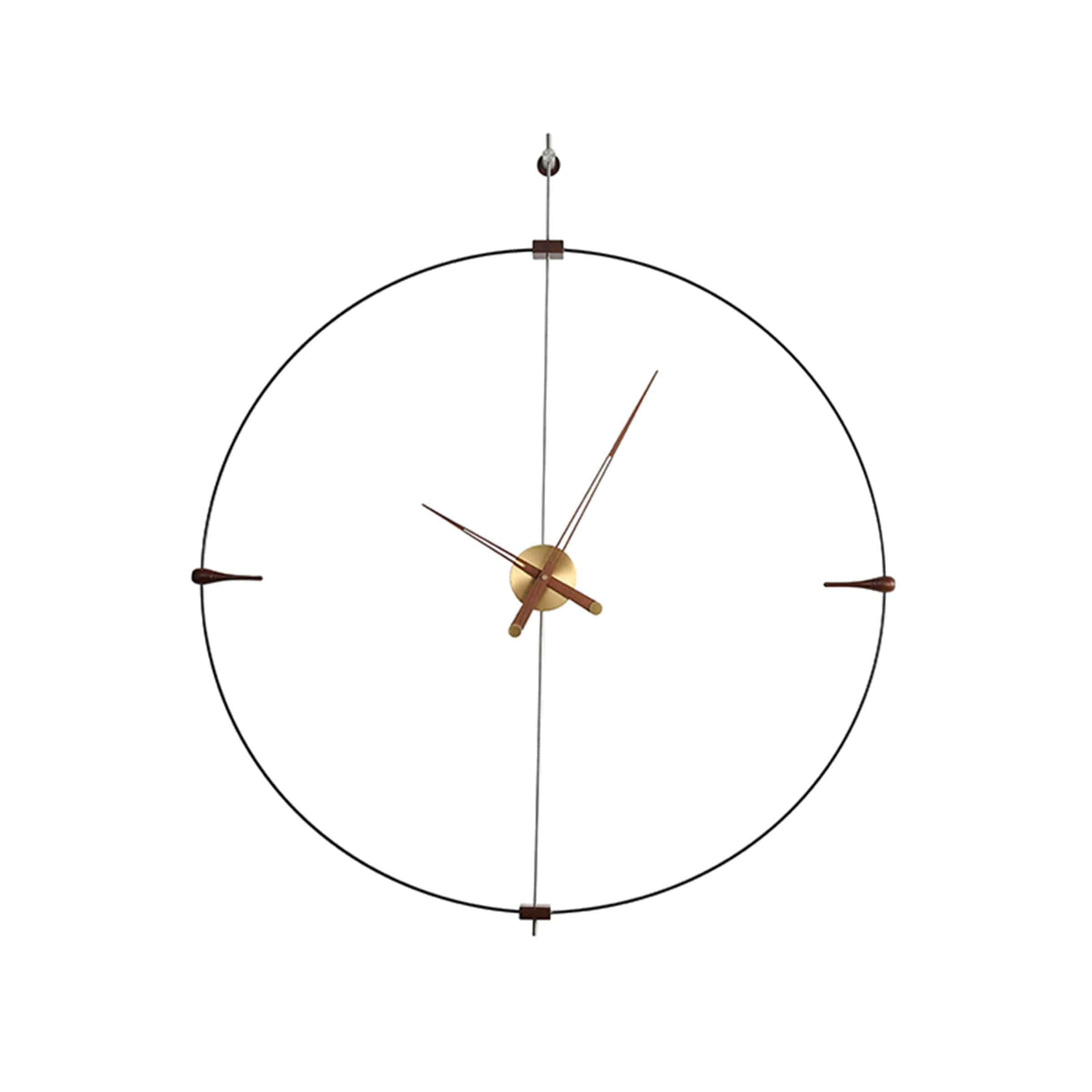 Walnut Wood Wall Clock JHL8015 - Clocks - ebarza Furniture UAE | Shop Modern Furniture in Abu Dhabi & Dubai - مفروشات ايبازرا في الامارات | تسوق اثاث عصري وديكورات مميزة في دبي وابوظبي