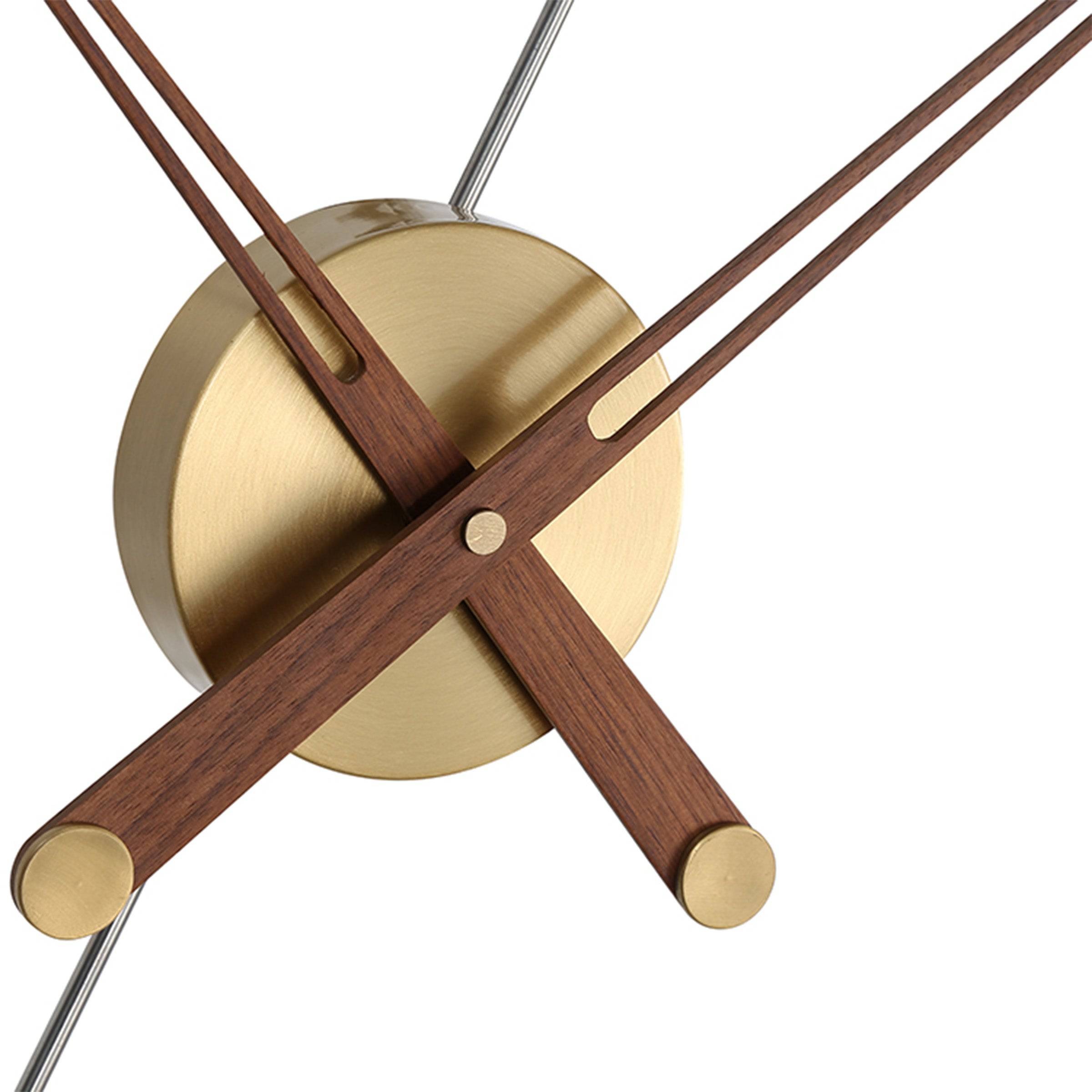 Walnut Wood Wall Clock JHL8015 - Clocks - ebarza Furniture UAE | Shop Modern Furniture in Abu Dhabi & Dubai - مفروشات ايبازرا في الامارات | تسوق اثاث عصري وديكورات مميزة في دبي وابوظبي