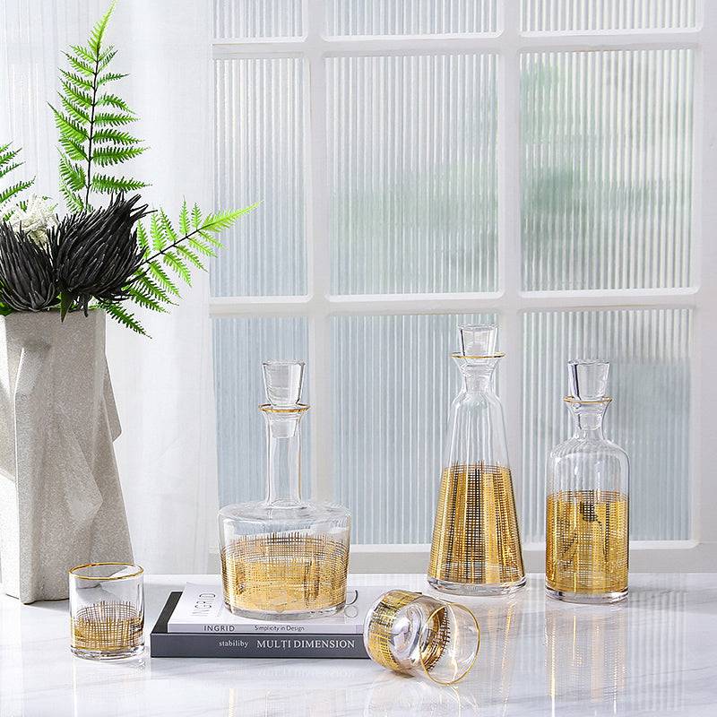 Water / Juice Golden Jar Fc-Cj1801A -  Drinkware - ebarza Furniture UAE | Shop Modern Furniture in Abu Dhabi & Dubai - مفروشات ايبازرا في الامارات | تسوق اثاث عصري وديكورات مميزة في دبي وابوظبي