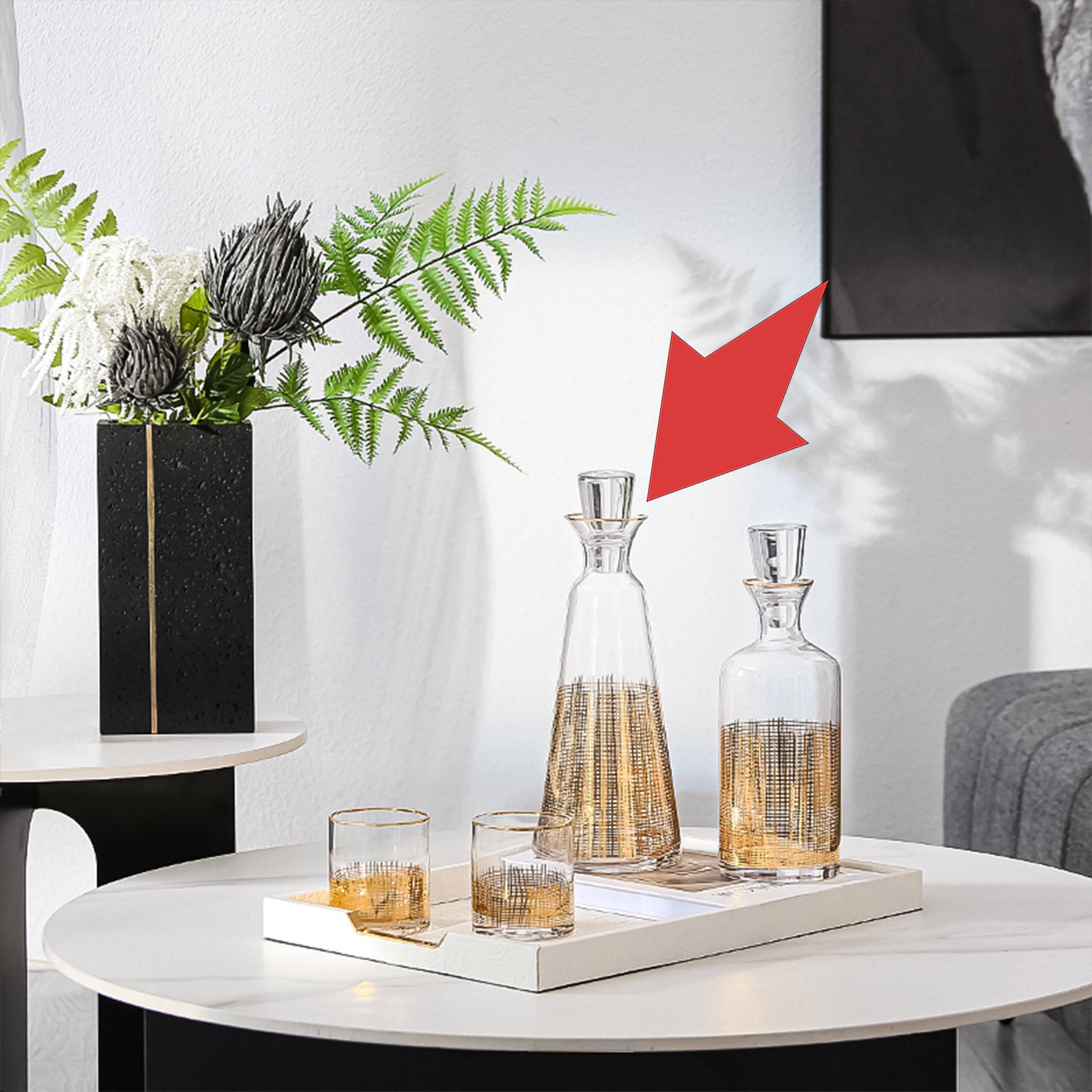 Water / Juice Golden Jar Fc-Cj1801A -  Drinkware - ebarza Furniture UAE | Shop Modern Furniture in Abu Dhabi & Dubai - مفروشات ايبازرا في الامارات | تسوق اثاث عصري وديكورات مميزة في دبي وابوظبي