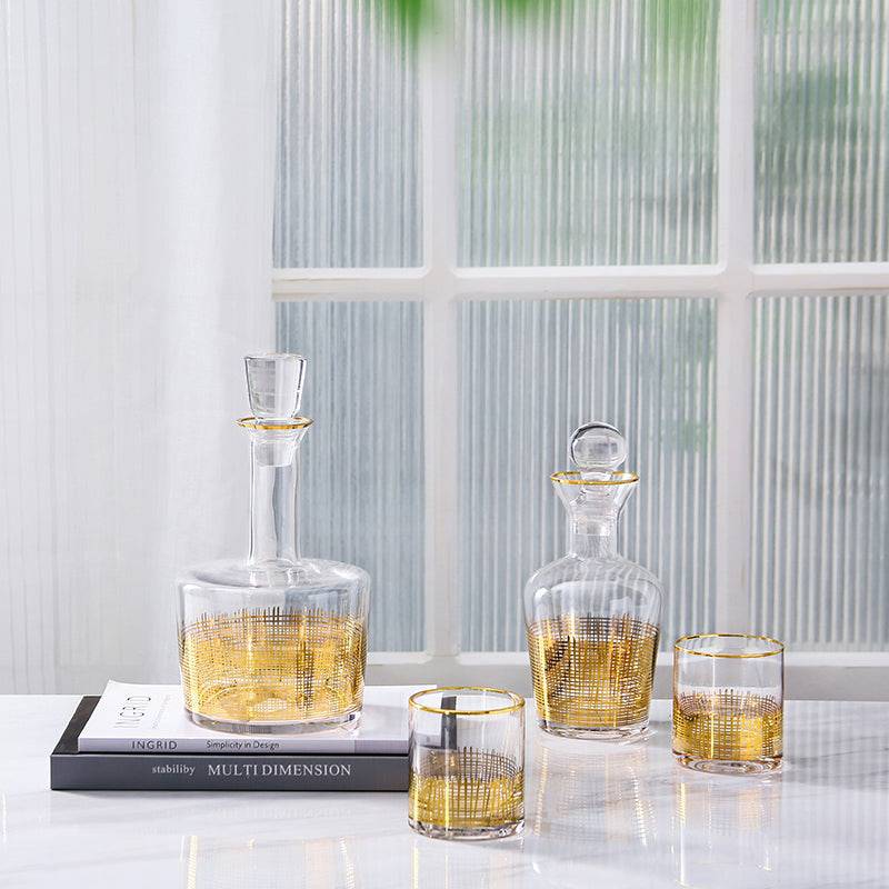 Water / Juice Golden Jar Fc-Cj1801A -  Drinkware - ebarza Furniture UAE | Shop Modern Furniture in Abu Dhabi & Dubai - مفروشات ايبازرا في الامارات | تسوق اثاث عصري وديكورات مميزة في دبي وابوظبي