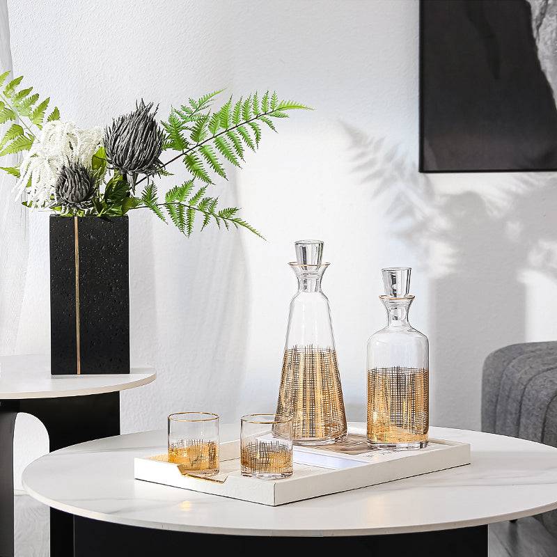 Water / Juice Golden Jar Fc-Cj1801A -  Drinkware - ebarza Furniture UAE | Shop Modern Furniture in Abu Dhabi & Dubai - مفروشات ايبازرا في الامارات | تسوق اثاث عصري وديكورات مميزة في دبي وابوظبي