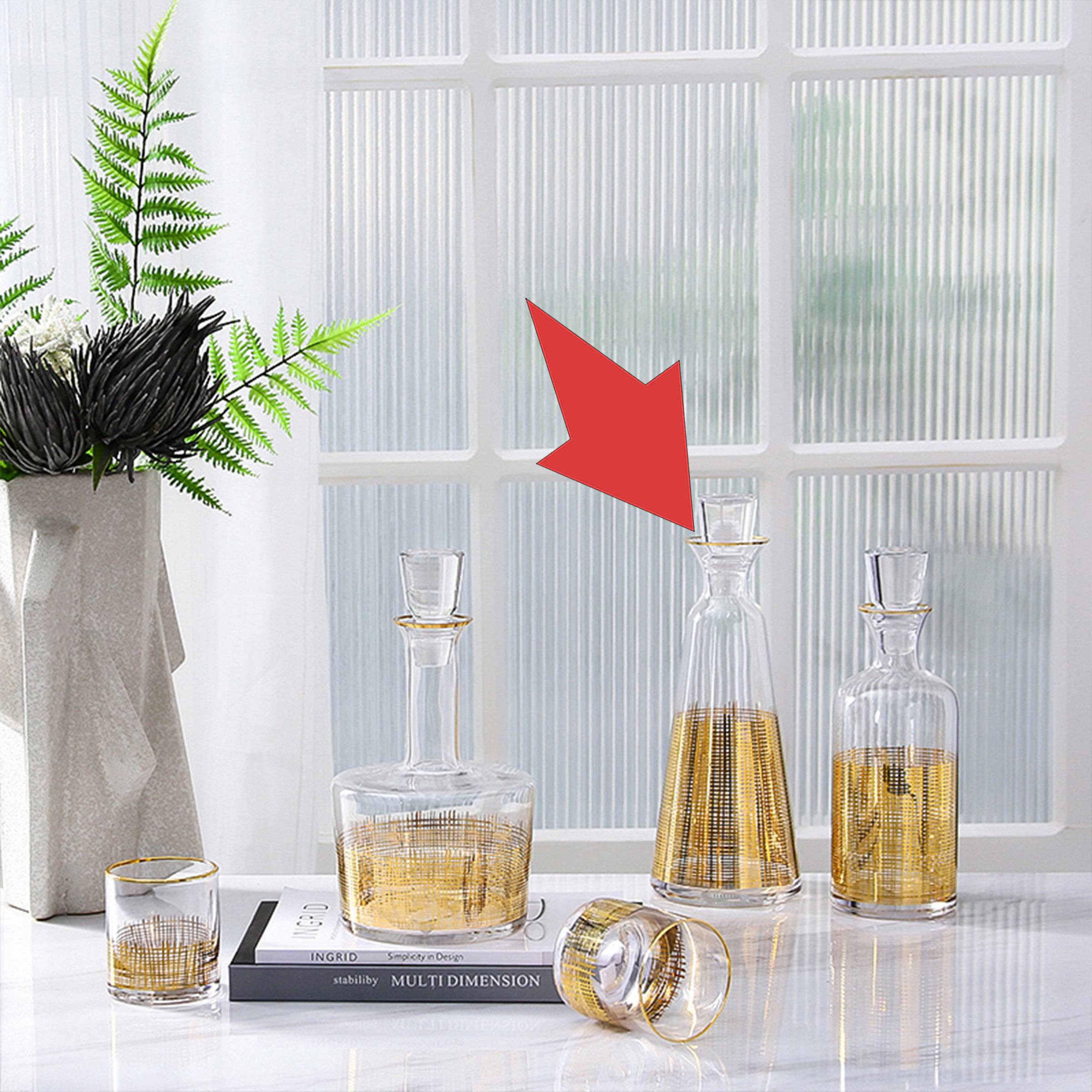 Water / Juice Golden Jar Fc-Cj1801A -  Drinkware - ebarza Furniture UAE | Shop Modern Furniture in Abu Dhabi & Dubai - مفروشات ايبازرا في الامارات | تسوق اثاث عصري وديكورات مميزة في دبي وابوظبي