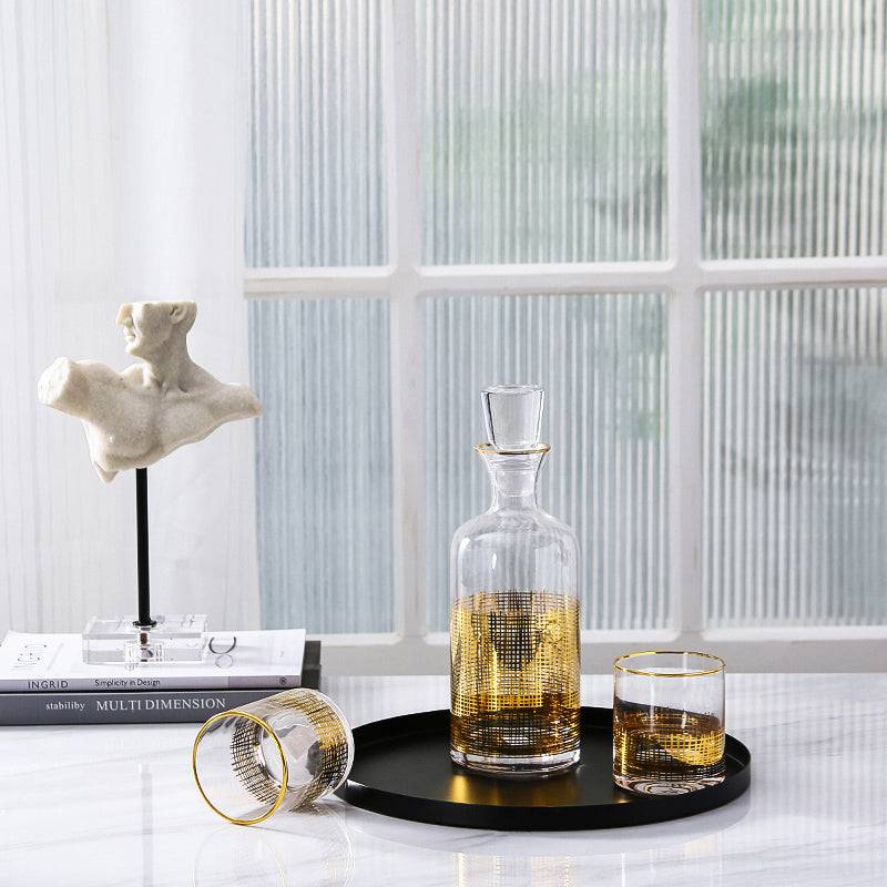 Water / Juice Golden Jar Fl-K059 -  Drinkware - ebarza Furniture UAE | Shop Modern Furniture in Abu Dhabi & Dubai - مفروشات ايبازرا في الامارات | تسوق اثاث عصري وديكورات مميزة في دبي وابوظبي