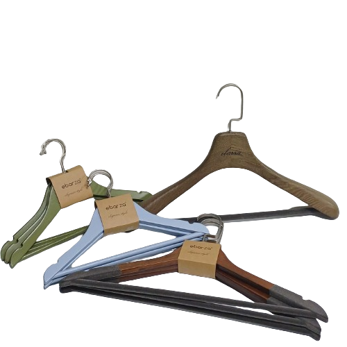 Set of 3 Lotus Wood Olive Green Finish Kids Hanger LSM003-GRN - Hangers - ebarza Furniture UAE | Shop Modern Furniture in Abu Dhabi & Dubai - مفروشات ايبازرا في الامارات | تسوق اثاث عصري وديكورات مميزة في دبي وابوظبي