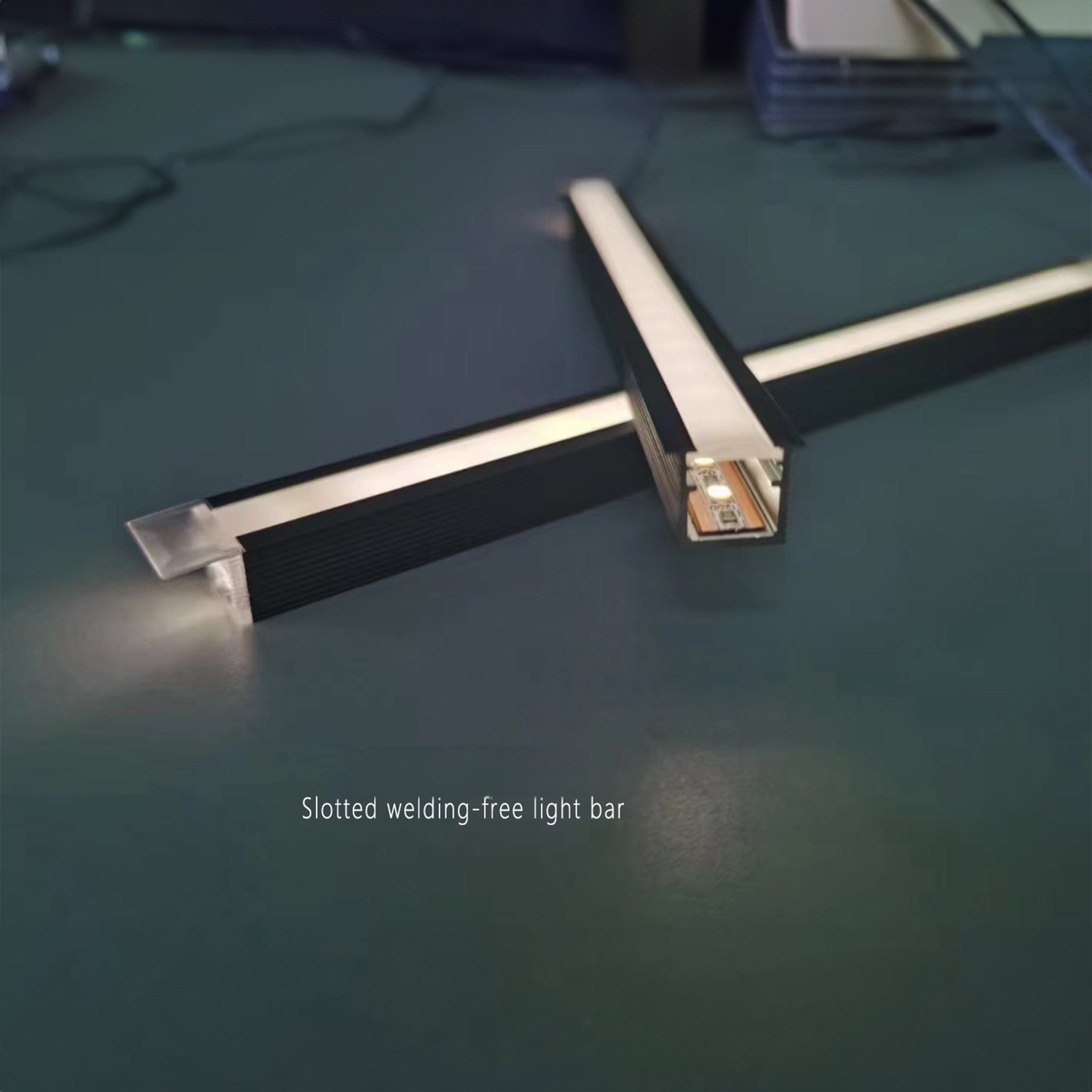 0.4mm Thickness (1.1cm) Aluminum Profile with LED - Gray - CH4-AL107 - PR0011 - wall-panels-profiles - ebarza Furniture UAE | Shop Modern Furniture in Abu Dhabi & Dubai - مفروشات ايبازرا في الامارات | تسوق اثاث عصري وديكورات مميزة في دبي وابوظبي