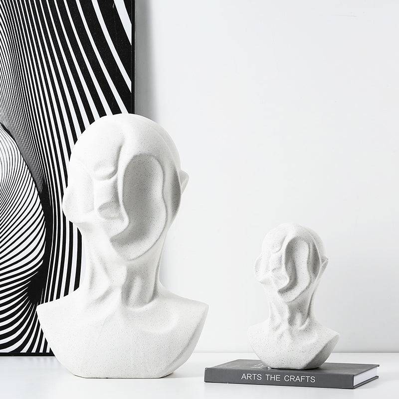 White Abstract Human Ornament-A Fa-D21069A - Home Decor Figurines - ebarza Furniture UAE | Shop Modern Furniture in Abu Dhabi & Dubai - مفروشات ايبازرا في الامارات | تسوق اثاث عصري وديكورات مميزة في دبي وابوظبي