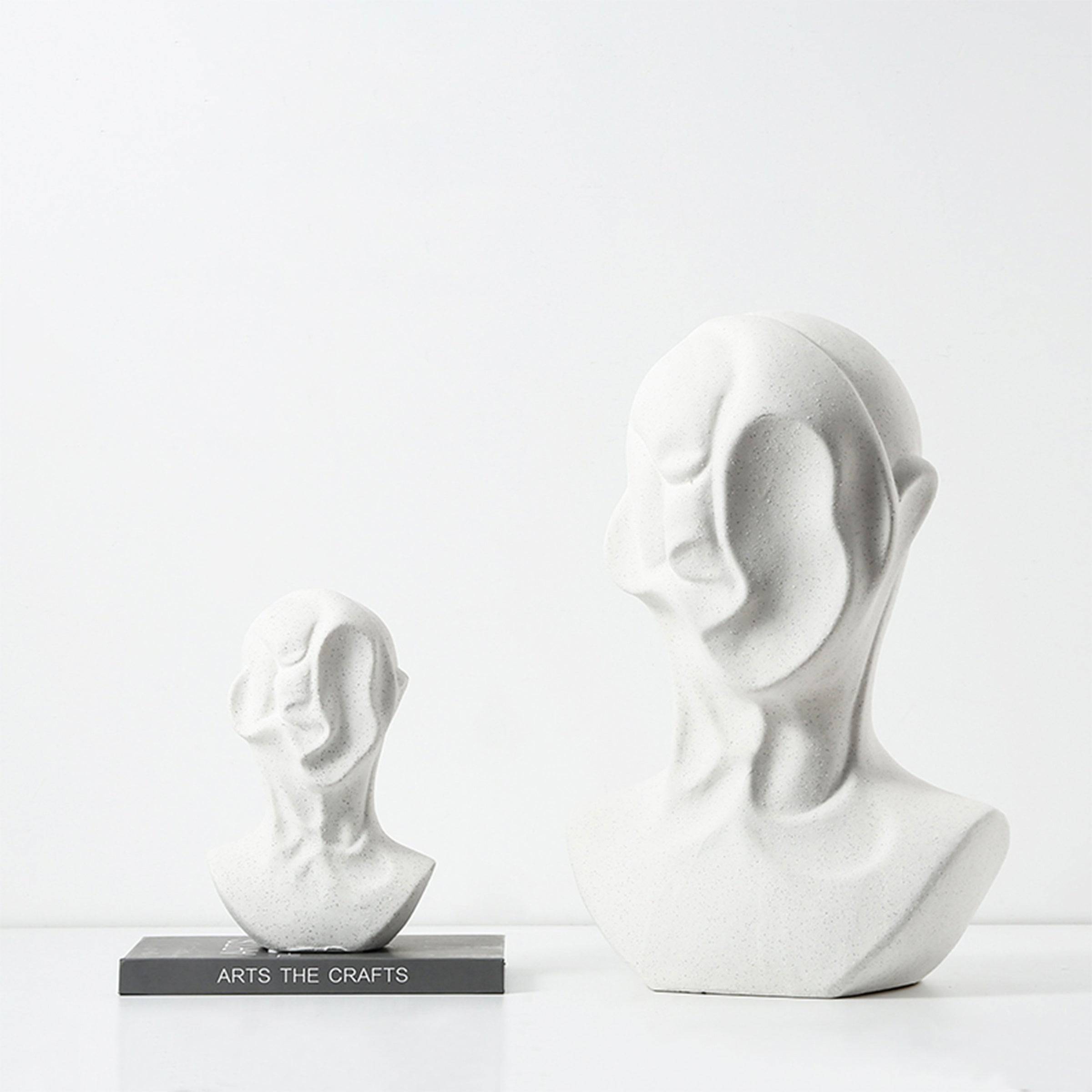 White Abstract Human Ornament-A Fa-D21069A - Home Decor Figurines - ebarza Furniture UAE | Shop Modern Furniture in Abu Dhabi & Dubai - مفروشات ايبازرا في الامارات | تسوق اثاث عصري وديكورات مميزة في دبي وابوظبي