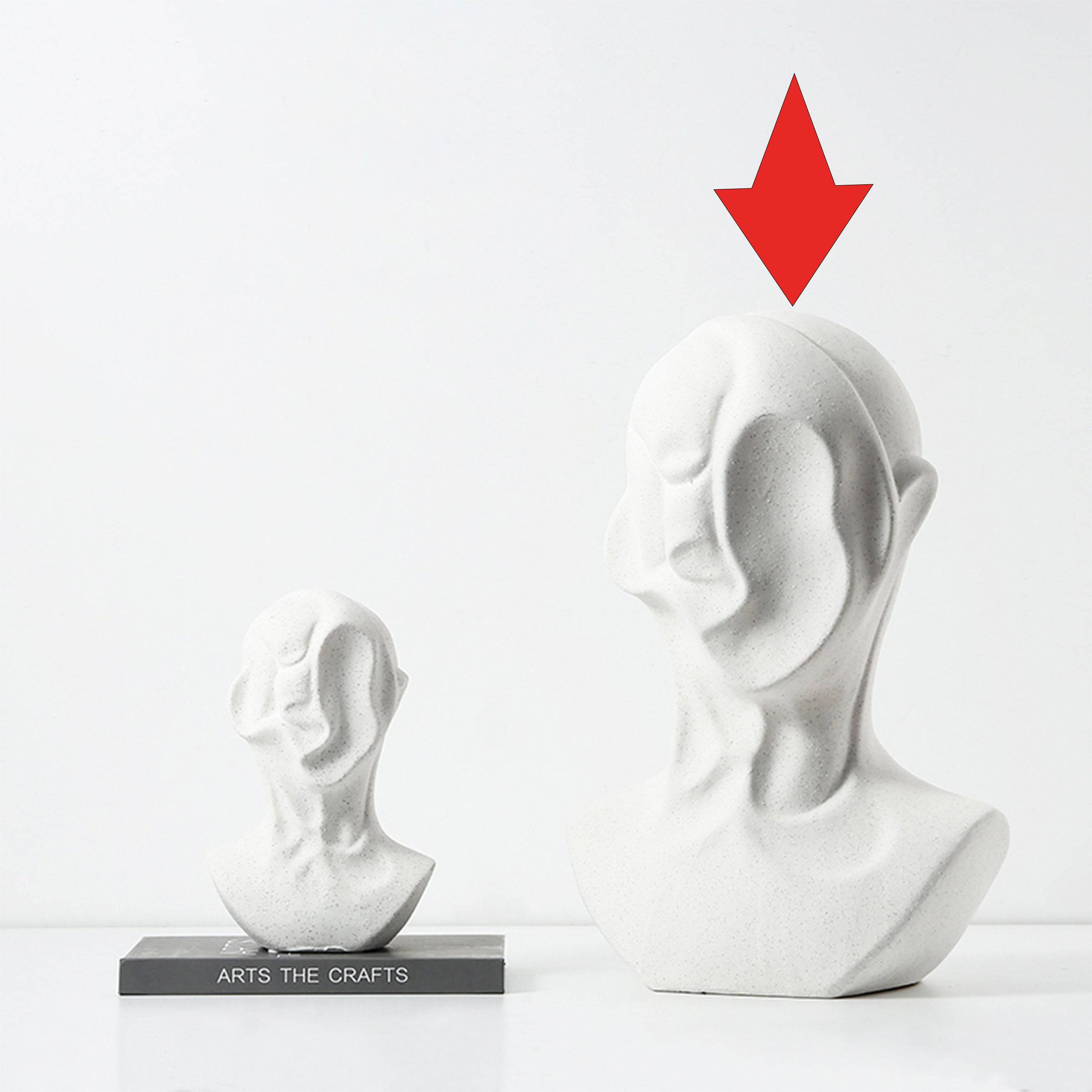 White Abstract Human Ornament-A Fa-D21069A -  Home Decor Figurines - ebarza Furniture UAE | Shop Modern Furniture in Abu Dhabi & Dubai - مفروشات ايبازرا في الامارات | تسوق اثاث عصري وديكورات مميزة في دبي وابوظبي