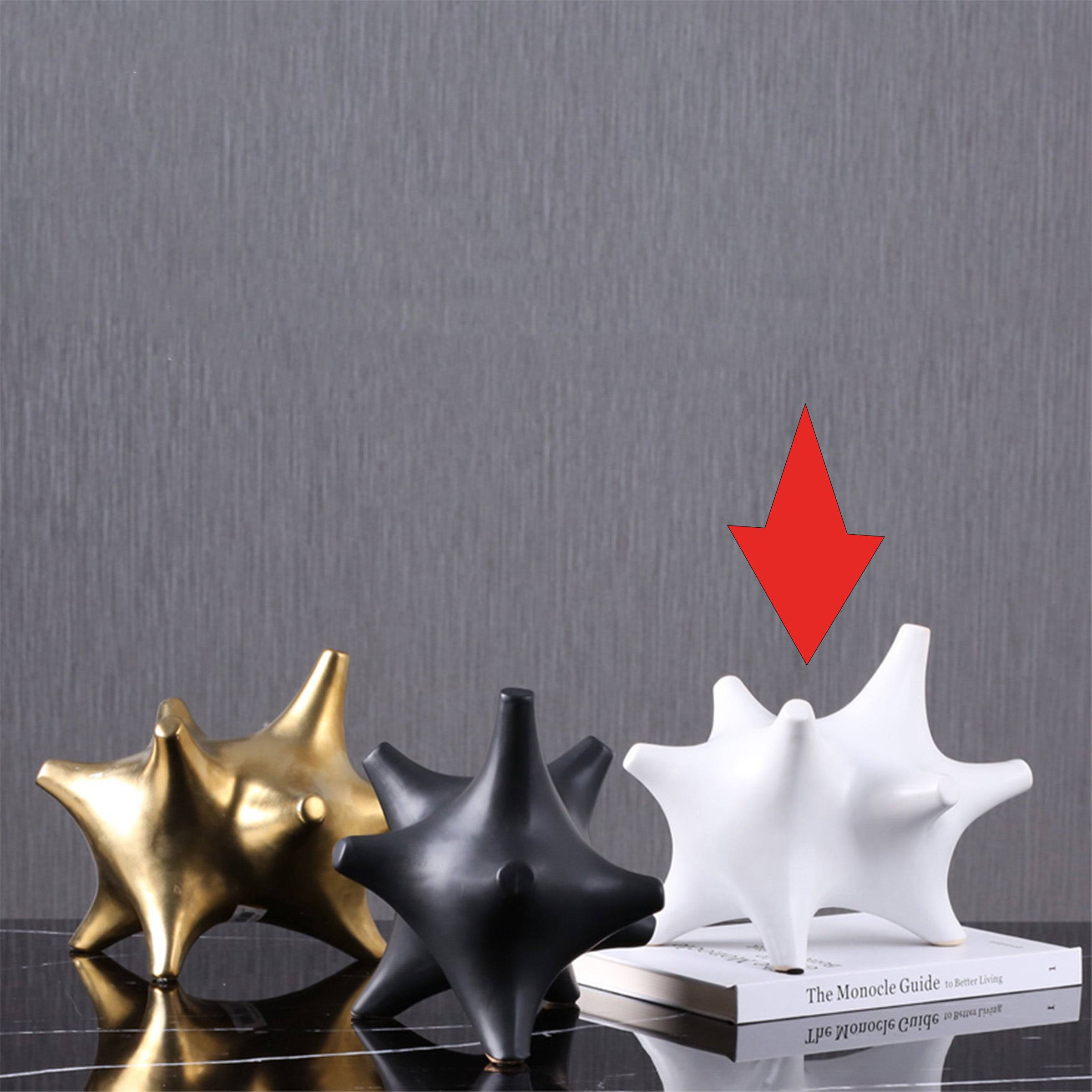 White Corner Abstract Decoration Fa-D2033B - Home Decor Figurines - ebarza Furniture UAE | Shop Modern Furniture in Abu Dhabi & Dubai - مفروشات ايبازرا في الامارات | تسوق اثاث عصري وديكورات مميزة في دبي وابوظبي