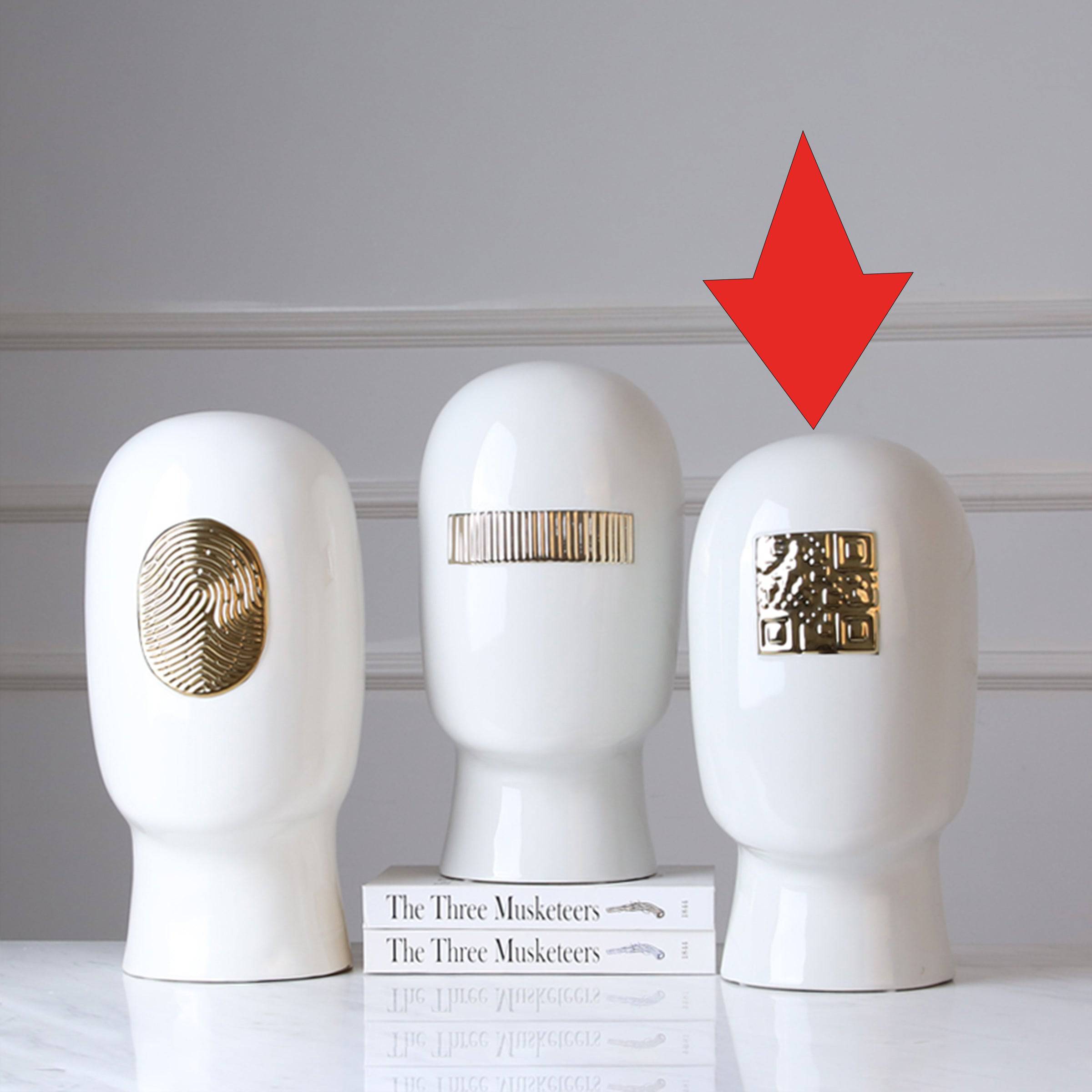 White Figure Decoration-C Fa-D1936C - Home Decor Figurines - ebarza Furniture UAE | Shop Modern Furniture in Abu Dhabi & Dubai - مفروشات ايبازرا في الامارات | تسوق اثاث عصري وديكورات مميزة في دبي وابوظبي