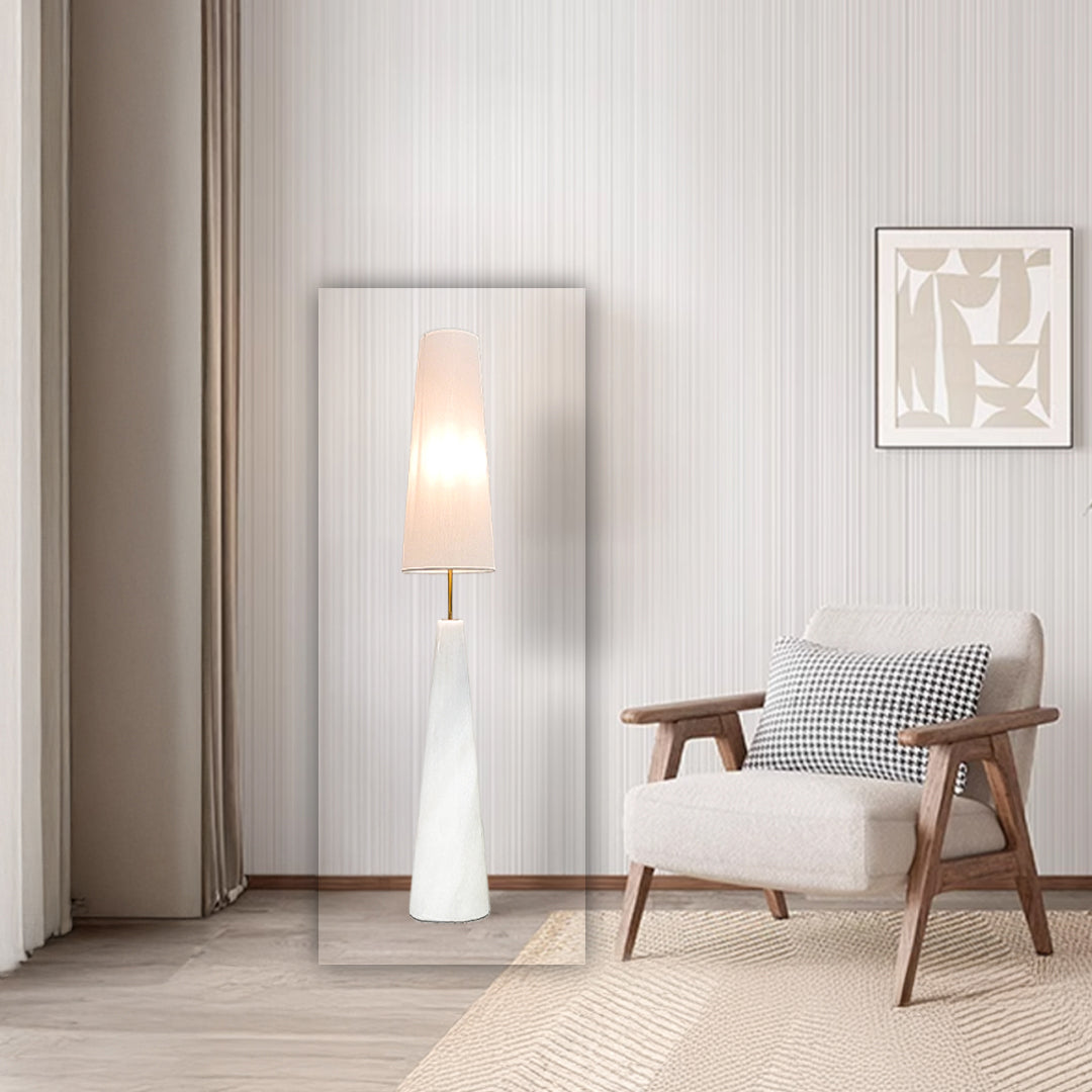 Pre-order 35 Days Delivery White Floor Lamp CY-LTD-1008-W - Floor Lamps - ebarza Furniture UAE | Shop Modern Furniture in Abu Dhabi & Dubai - مفروشات ايبازرا في الامارات | تسوق اثاث عصري وديكورات مميزة في دبي وابوظبي