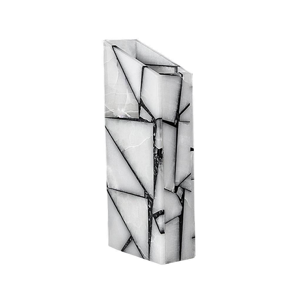 White Jade Vase - Large Fb-T2102A - Vases - ebarza Furniture UAE | Shop Modern Furniture in Abu Dhabi & Dubai - مفروشات ايبازرا في الامارات | تسوق اثاث عصري وديكورات مميزة في دبي وابوظبي