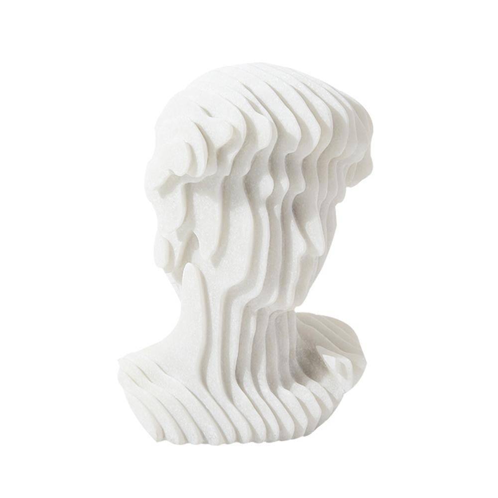 White Resin Abstract David Sculpture - Large Fc-Sz2130A - Home Decor Figurines - ebarza Furniture UAE | Shop Modern Furniture in Abu Dhabi & Dubai - مفروشات ايبازرا في الامارات | تسوق اثاث عصري وديكورات مميزة في دبي وابوظبي
