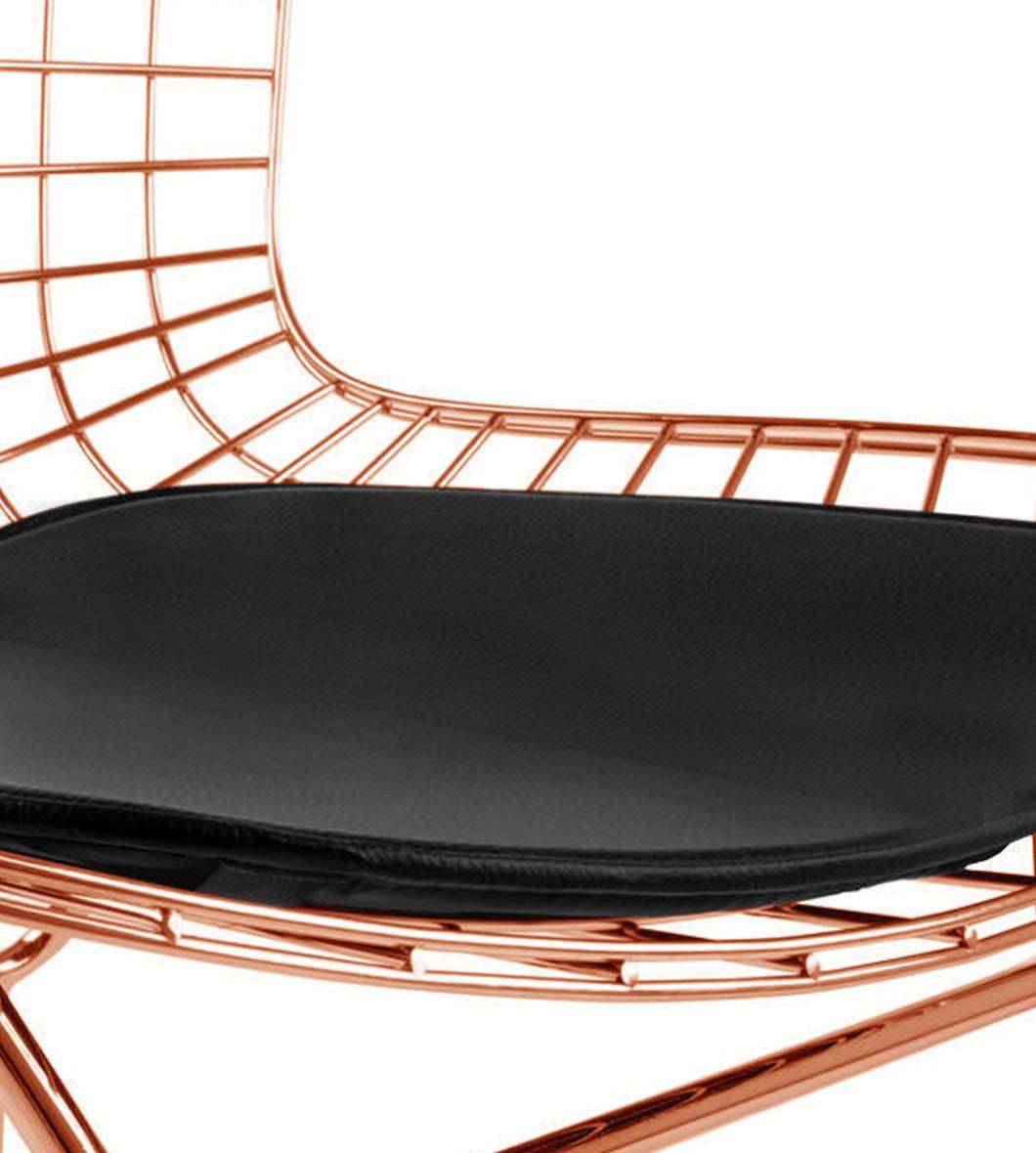 Wire Bar Stool & Pu Leather Cushion Bp8601-Rg - Bar Stools - ebarza Furniture UAE | Shop Modern Furniture in Abu Dhabi & Dubai - مفروشات ايبازرا في الامارات | تسوق اثاث عصري وديكورات مميزة في دبي وابوظبي