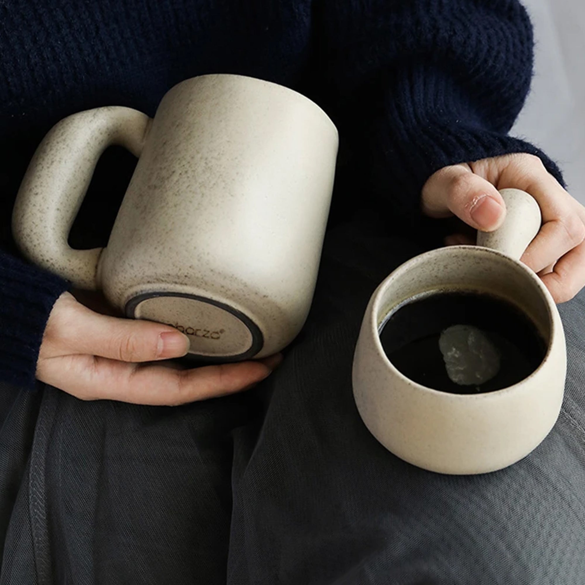 Asian Zen Mug E711-C-04199 - Mugs - ebarza Furniture UAE | Shop Modern Furniture in Abu Dhabi & Dubai - مفروشات ايبازرا في الامارات | تسوق اثاث عصري وديكورات مميزة في دبي وابوظبي