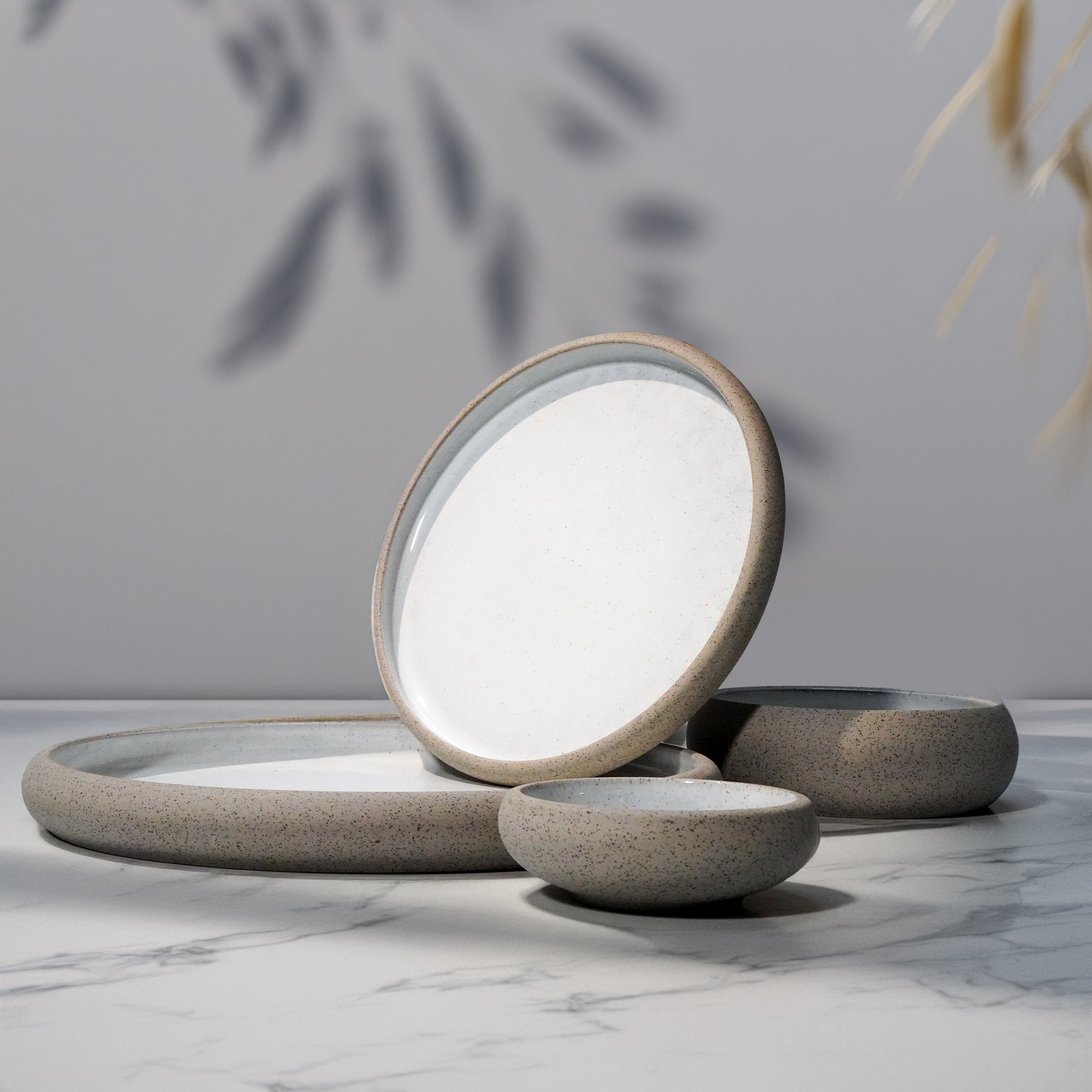 Nordic Western Round plate  3.75  E746-O-06004 3.75 -  Plates - ebarza Furniture UAE | Shop Modern Furniture in Abu Dhabi & Dubai - مفروشات ايبازرا في الامارات | تسوق اثاث عصري وديكورات مميزة في دبي وابوظبي