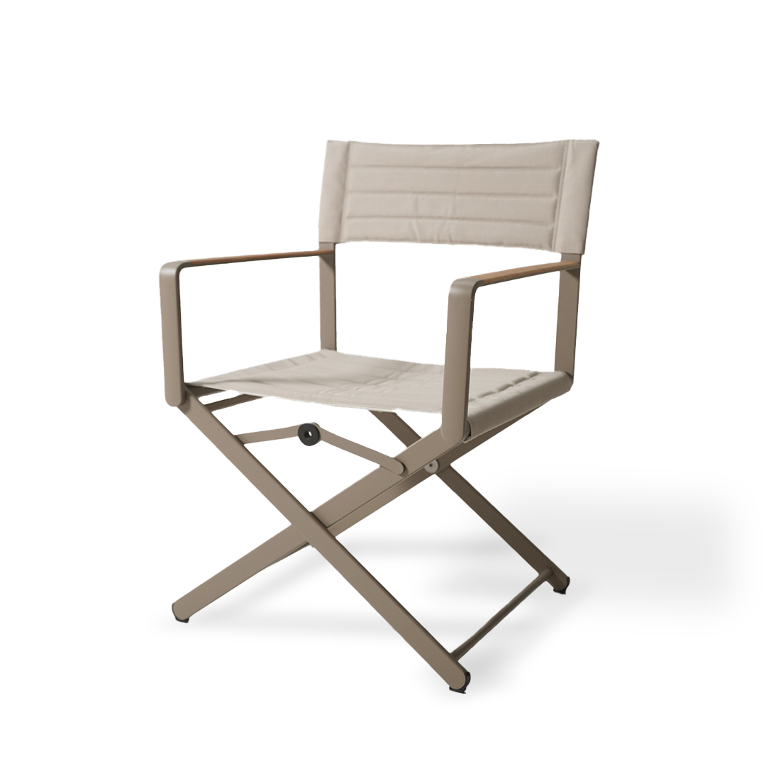 Chic Deluxe Outdoor Folding Armchair - AC5746C55TEX - Chairs - ebarza Furniture UAE | Shop Modern Furniture in Abu Dhabi & Dubai - مفروشات ايبازرا في الامارات | تسوق اثاث عصري وديكورات مميزة في دبي وابوظبي