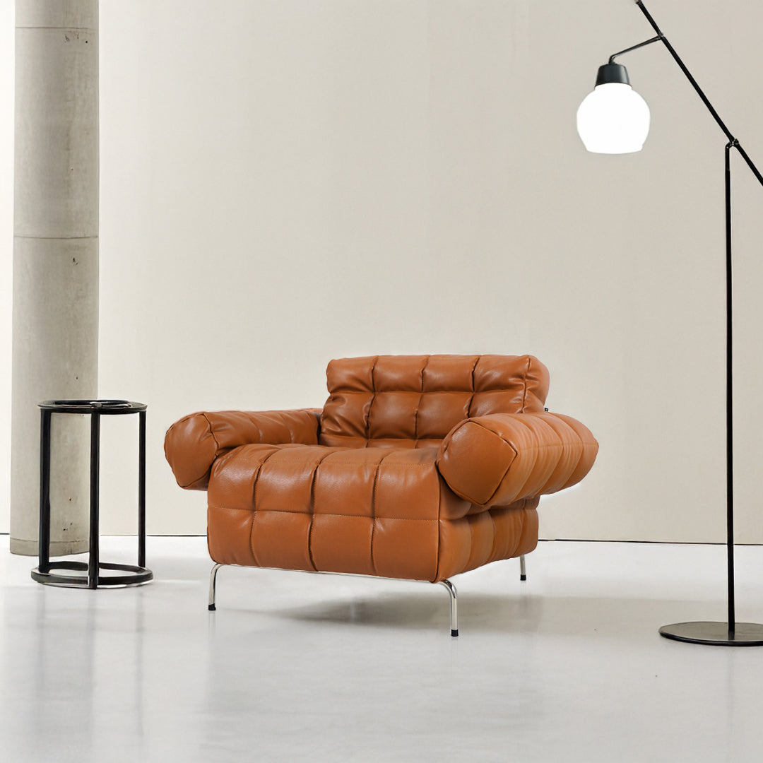 Yabo Lounge Chair LC077 ORG -  Lounge Chairs - ebarza Furniture UAE | Shop Modern Furniture in Abu Dhabi & Dubai - مفروشات ايبازرا في الامارات | تسوق اثاث عصري وديكورات مميزة في دبي وابوظبي