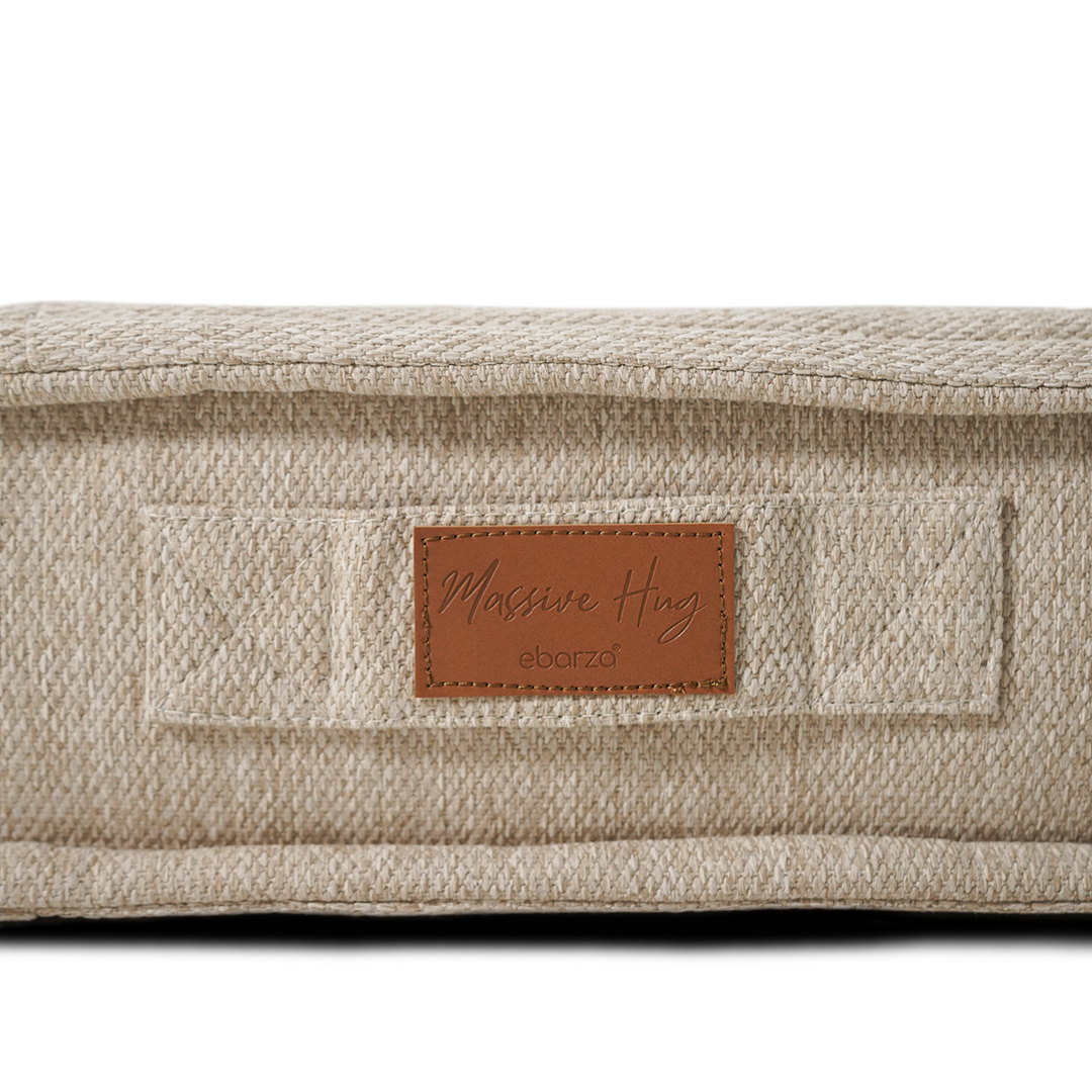 La Concha Pouf With Compressed Foam - 333-CF-Beige - Poufs - ebarza Furniture UAE | Shop Modern Furniture in Abu Dhabi & Dubai - مفروشات ايبازرا في الامارات | تسوق اثاث عصري وديكورات مميزة في دبي وابوظبي