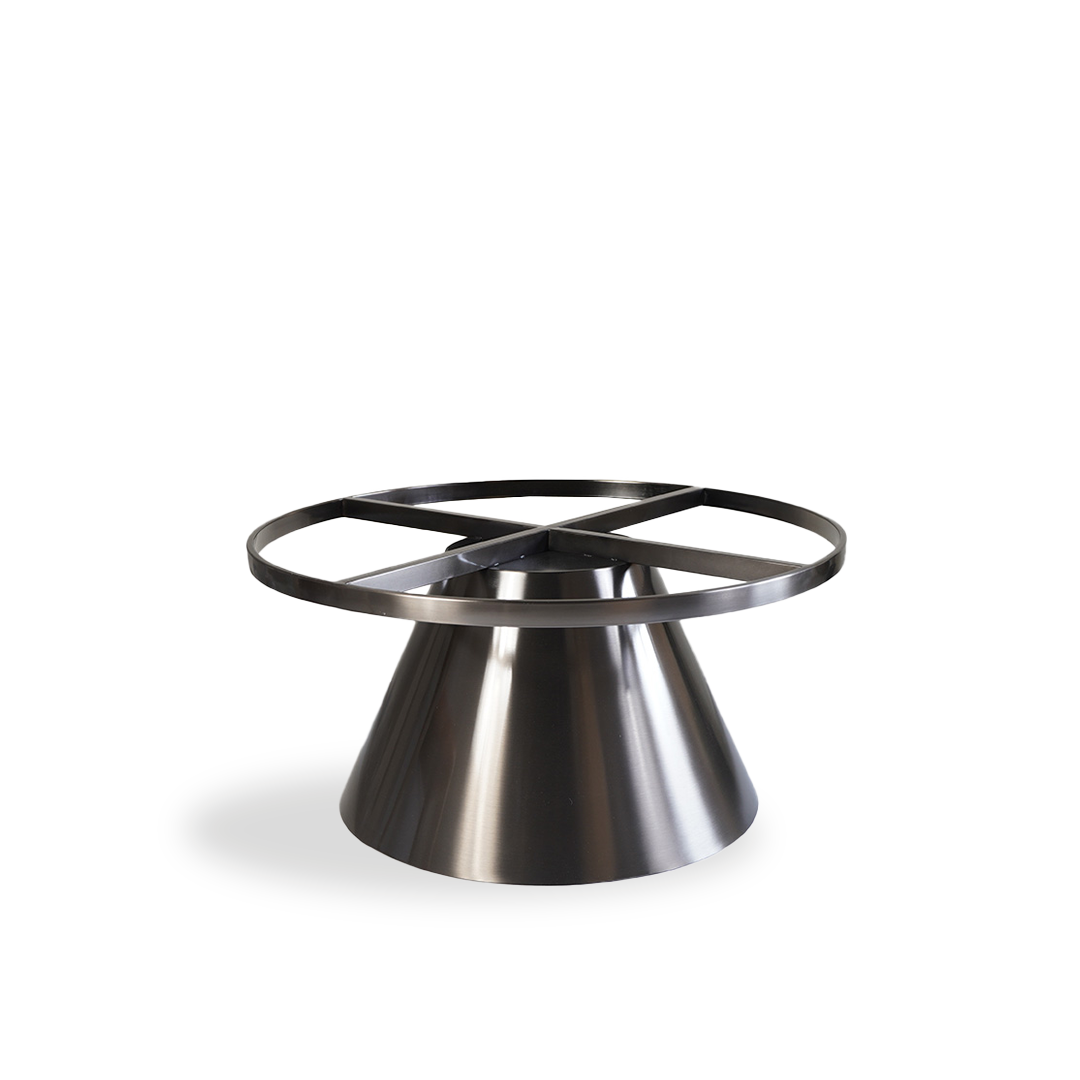 Travertine Top and Stainless Steel Base Coffee Table PZ-C08-B - Coffee tables - ebarza Furniture UAE | Shop Modern Furniture in Abu Dhabi & Dubai - مفروشات ايبازرا في الامارات | تسوق اثاث عصري وديكورات مميزة في دبي وابوظبي