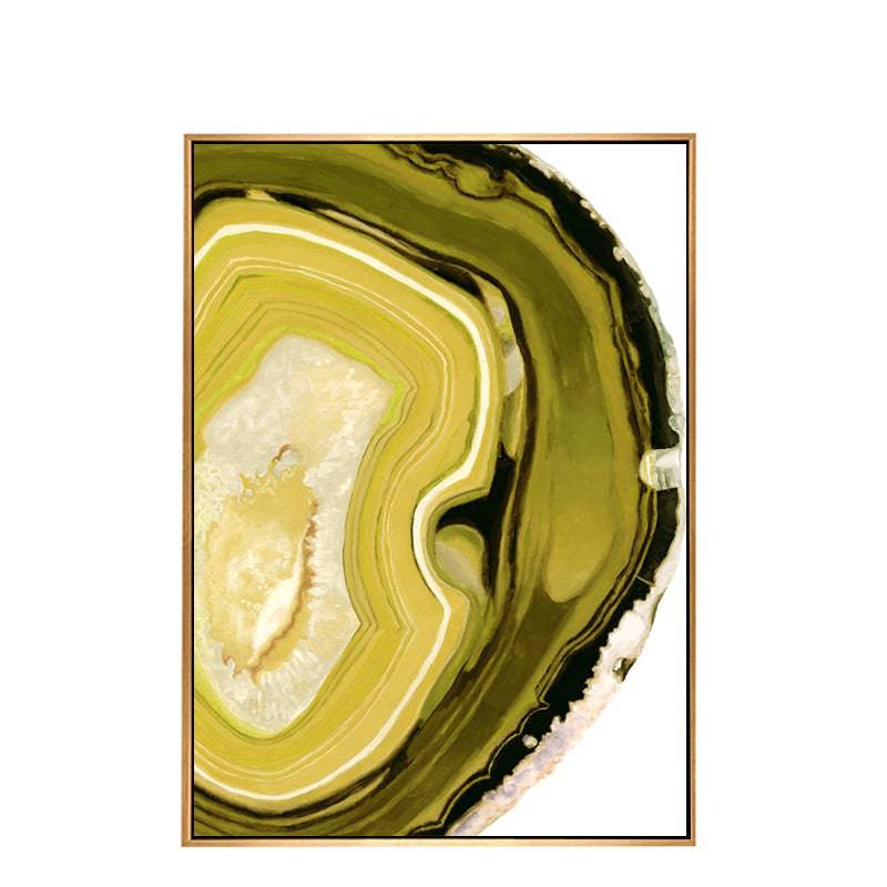 Yellow Natural Stone Painting Wall Art Canvas & Pu Fl-H239B -  Paintings - ebarza Furniture UAE | Shop Modern Furniture in Abu Dhabi & Dubai - مفروشات ايبازرا في الامارات | تسوق اثاث عصري وديكورات مميزة في دبي وابوظبي