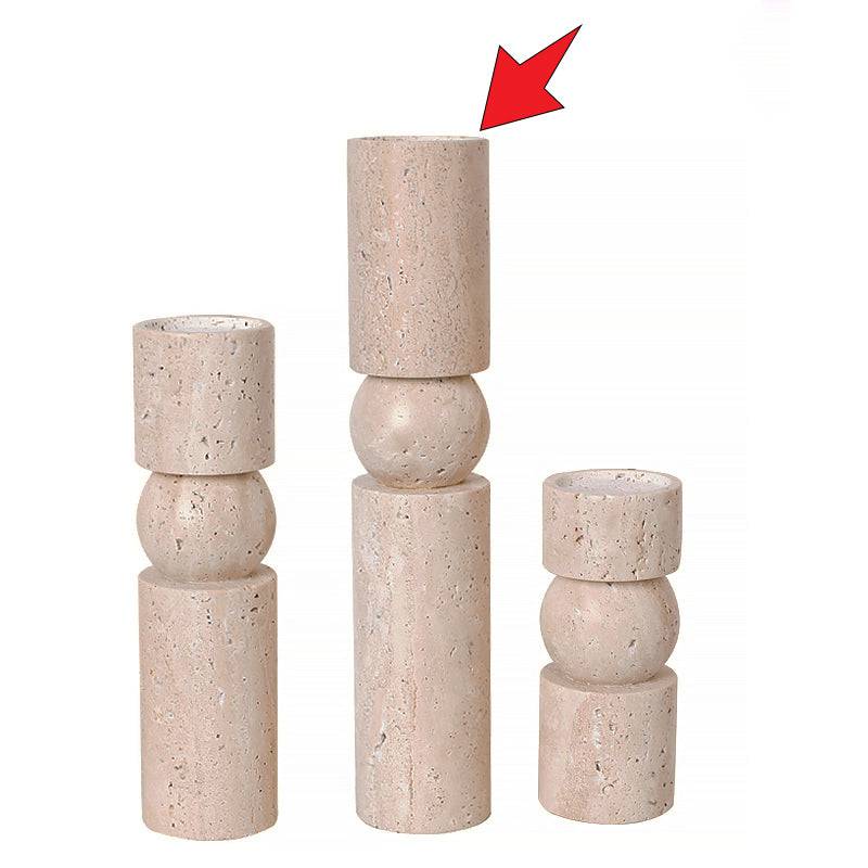 Yellow Stone Candle Holder-A Fb-T2011A -  Candle Holders - ebarza Furniture UAE | Shop Modern Furniture in Abu Dhabi & Dubai - مفروشات ايبازرا في الامارات | تسوق اثاث عصري وديكورات مميزة في دبي وابوظبي