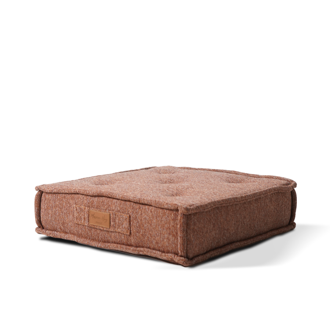 La Concha Pouf with Compressed Foam - 333-CF-Orange - Poufs - ebarza Furniture UAE | Shop Modern Furniture in Abu Dhabi & Dubai - مفروشات ايبازرا في الامارات | تسوق اثاث عصري وديكورات مميزة في دبي وابوظبي