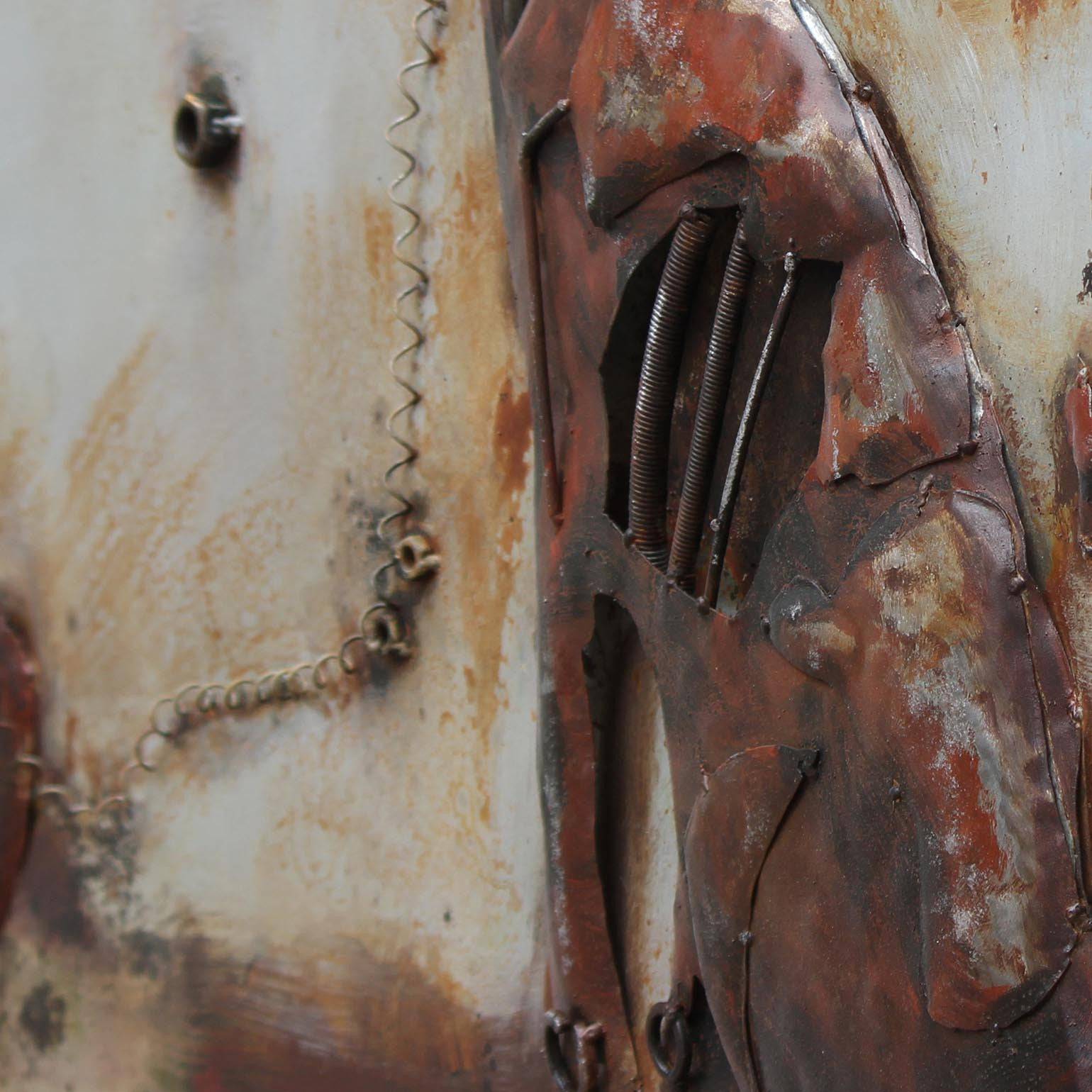 Zombie Dog Handcrafted Metal Art Painting 140X70 Cm Soap028 - Paintings - ebarza Furniture UAE | Shop Modern Furniture in Abu Dhabi & Dubai - مفروشات ايبازرا في الامارات | تسوق اثاث عصري وديكورات مميزة في دبي وابوظبي
