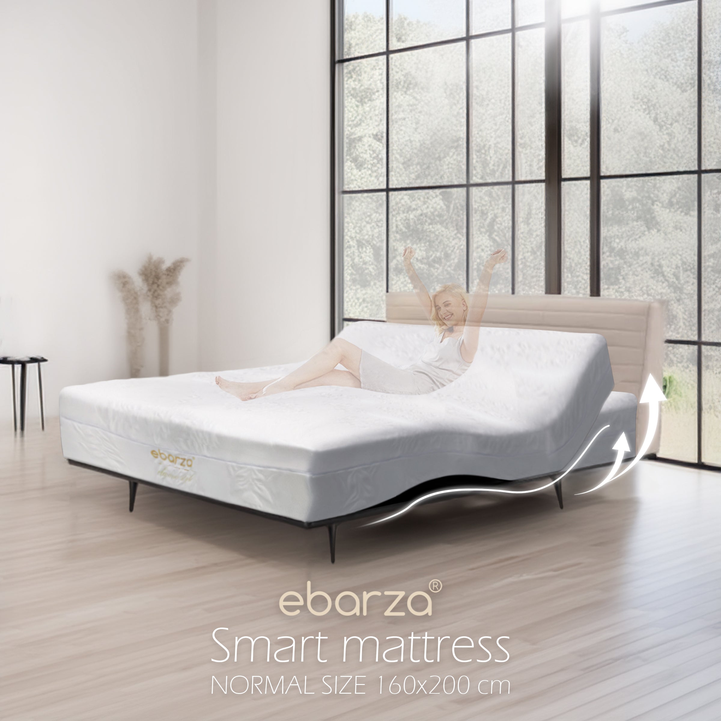 ebarza Smart Mattress Queen Size 160X200 cm A2331-1 -  Mattresses - ebarza Furniture UAE | Shop Modern Furniture in Abu Dhabi & Dubai - مفروشات ايبازرا في الامارات | تسوق اثاث عصري وديكورات مميزة في دبي وابوظبي