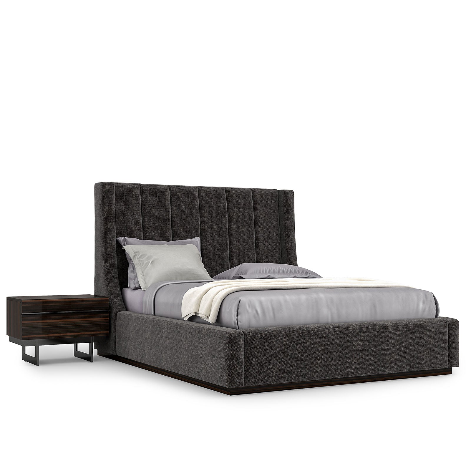 2X Prada Elegant Bedside Tables NLSEP-NS - Bed Side Table - ebarza Furniture UAE | Shop Modern Furniture in Abu Dhabi & Dubai - مفروشات ايبازرا في الامارات | تسوق اثاث عصري وديكورات مميزة في دبي وابوظبي