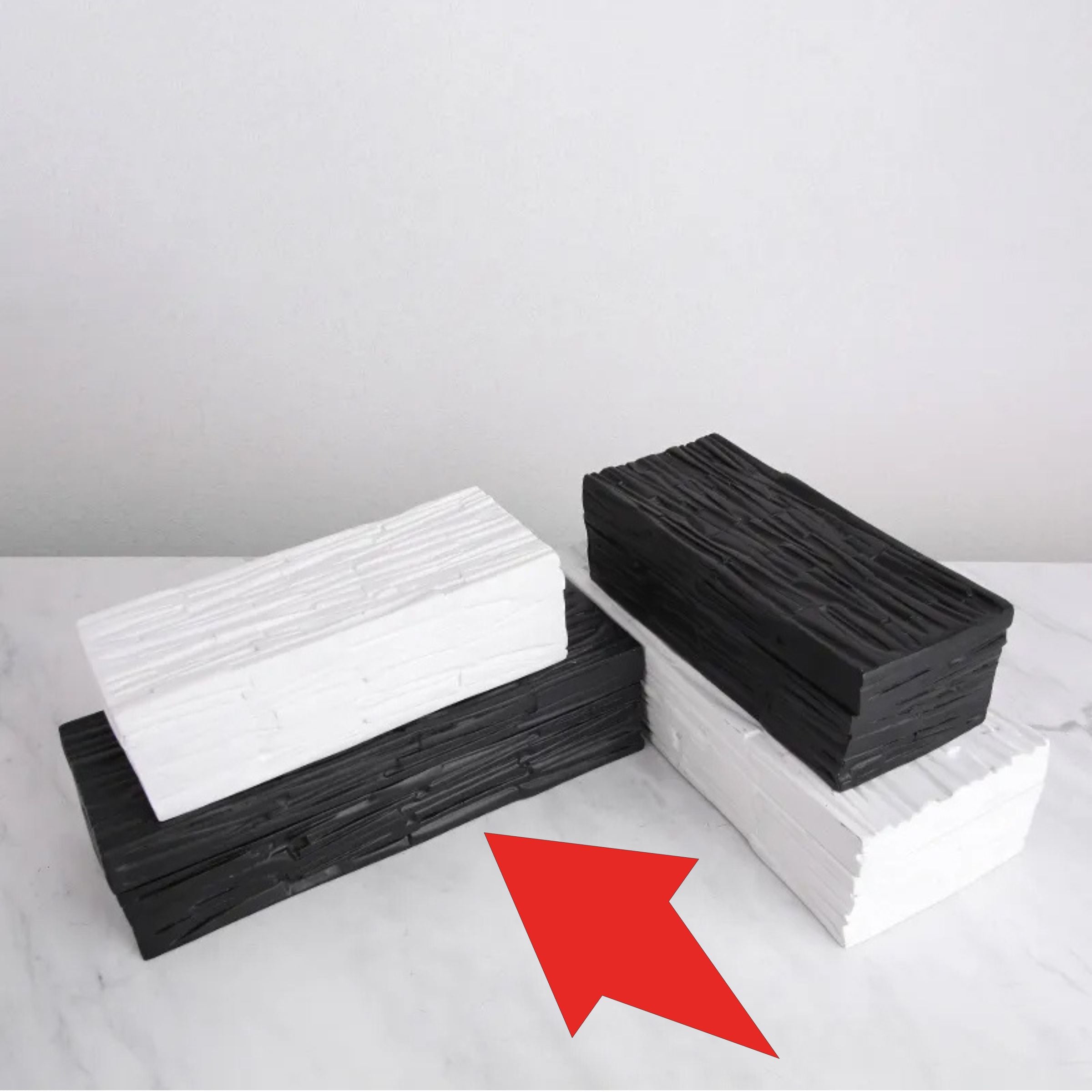Black Resin Decorative Box-A Fc-Sz2023A - Decorative Boxes - ebarza Furniture UAE | Shop Modern Furniture in Abu Dhabi & Dubai - مفروشات ايبازرا في الامارات | تسوق اثاث عصري وديكورات مميزة في دبي وابوظبي