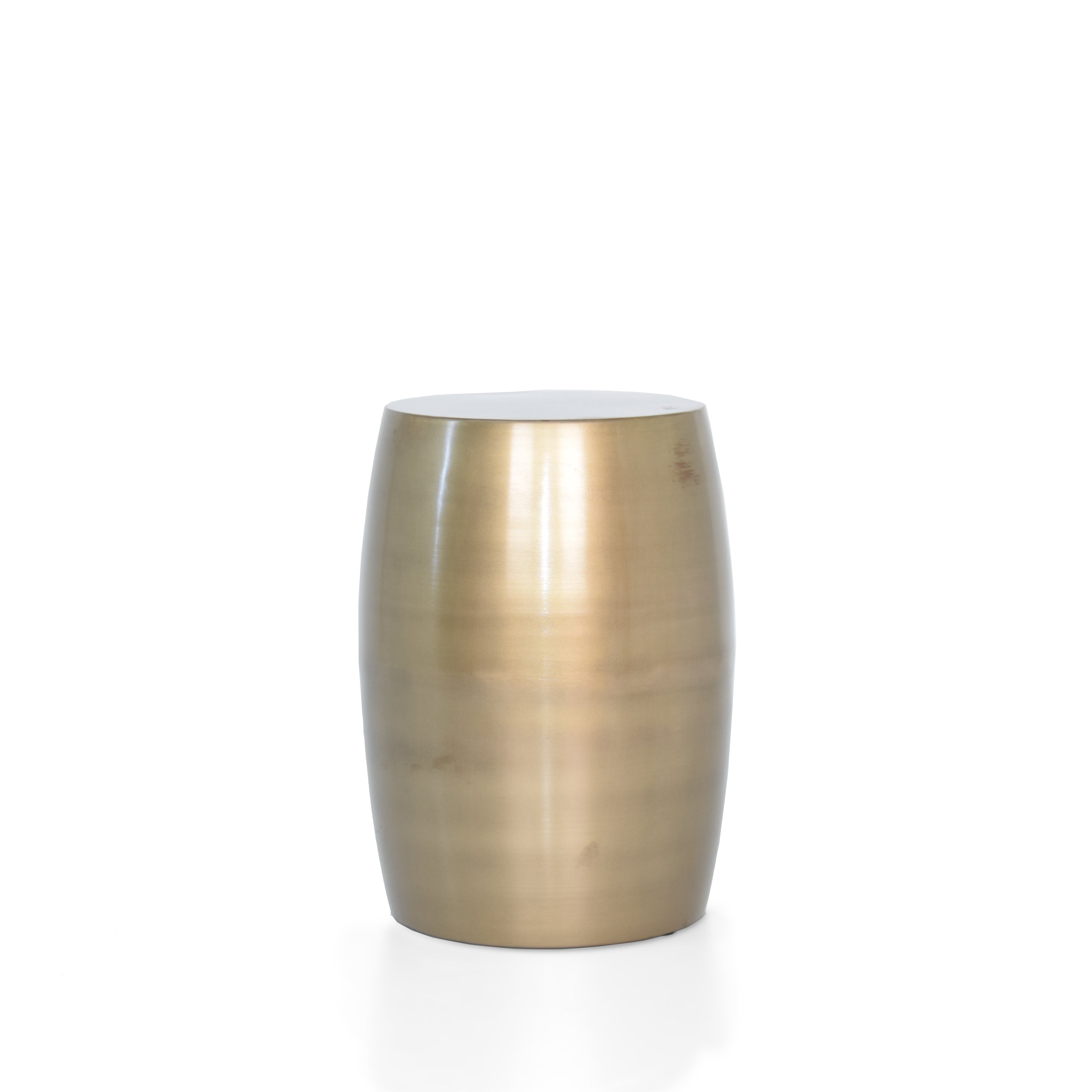 Barrel Shaped Metal Stool 16615 -  Poufs - ebarza Furniture UAE | Shop Modern Furniture in Abu Dhabi & Dubai - مفروشات ايبازرا في الامارات | تسوق اثاث عصري وديكورات مميزة في دبي وابوظبي