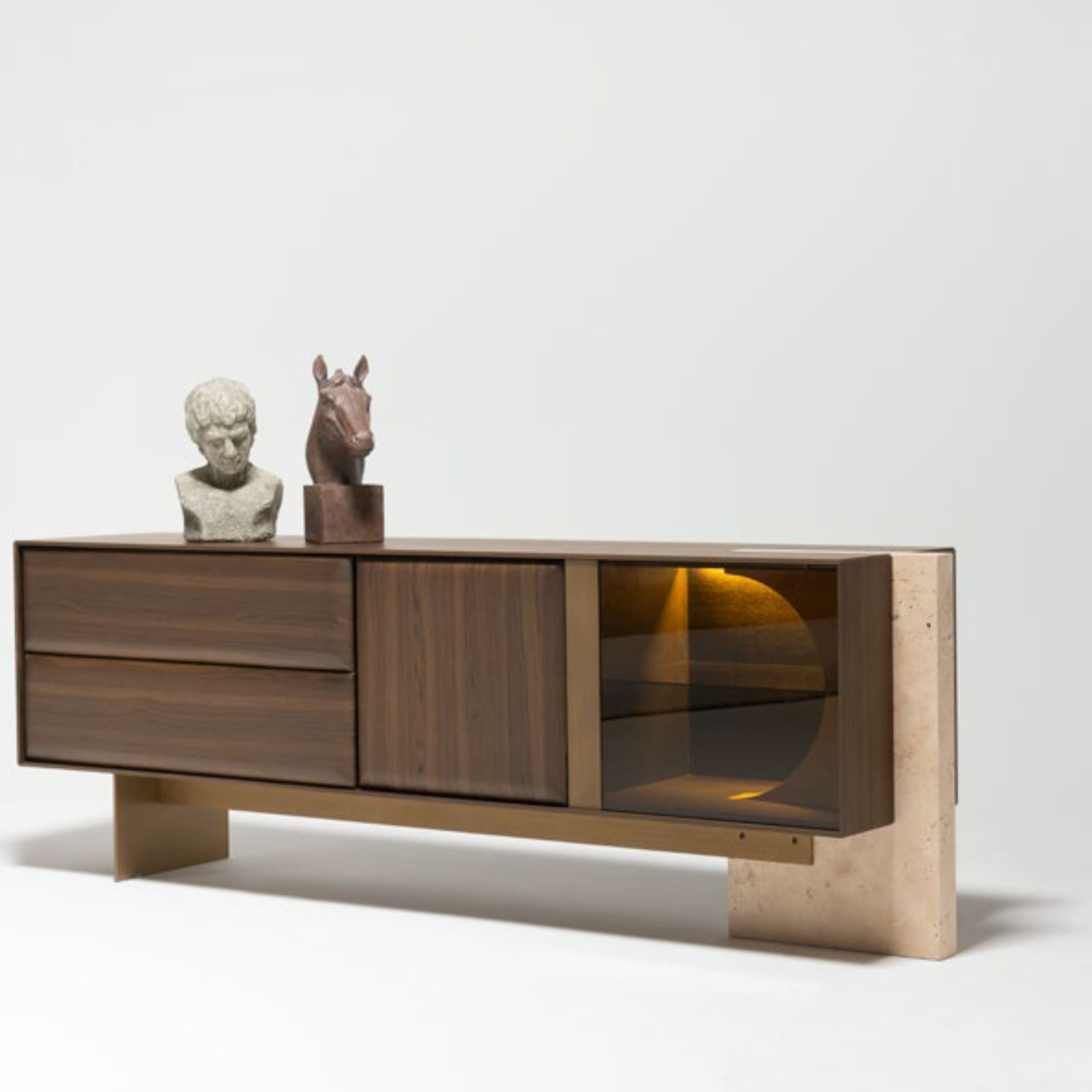 Display Item - Era Sideboard With Marble Era-Console-Nakheel - DISPLAY ITEM - ebarza Furniture UAE | Shop Modern Furniture in Abu Dhabi & Dubai - مفروشات ايبازرا في الامارات | تسوق اثاث عصري وديكورات مميزة في دبي وابوظبي