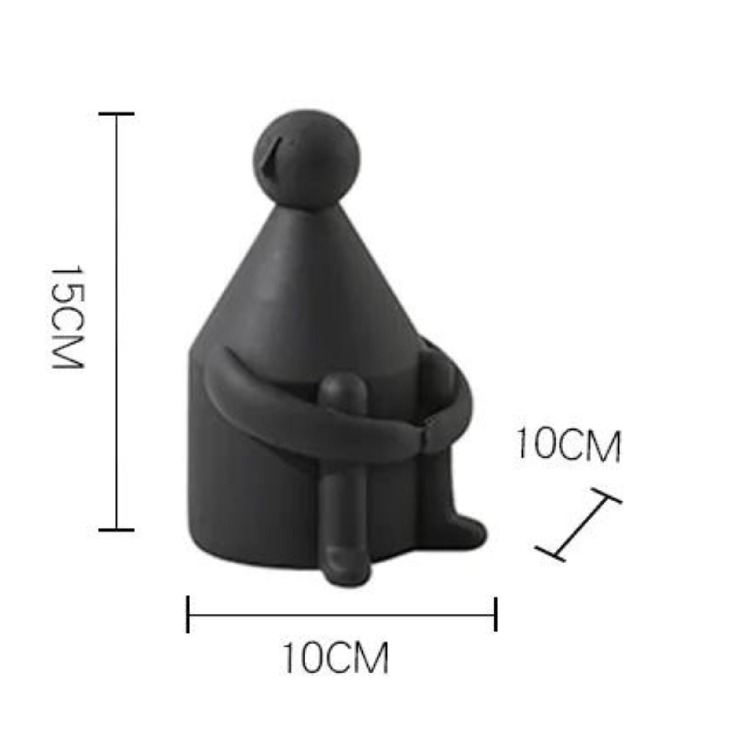 Round Head White Man White Fc-Sz22006A -  Home Decor Figurines - ebarza Furniture UAE | Shop Modern Furniture in Abu Dhabi & Dubai - مفروشات ايبازرا في الامارات | تسوق اثاث عصري وديكورات مميزة في دبي وابوظبي