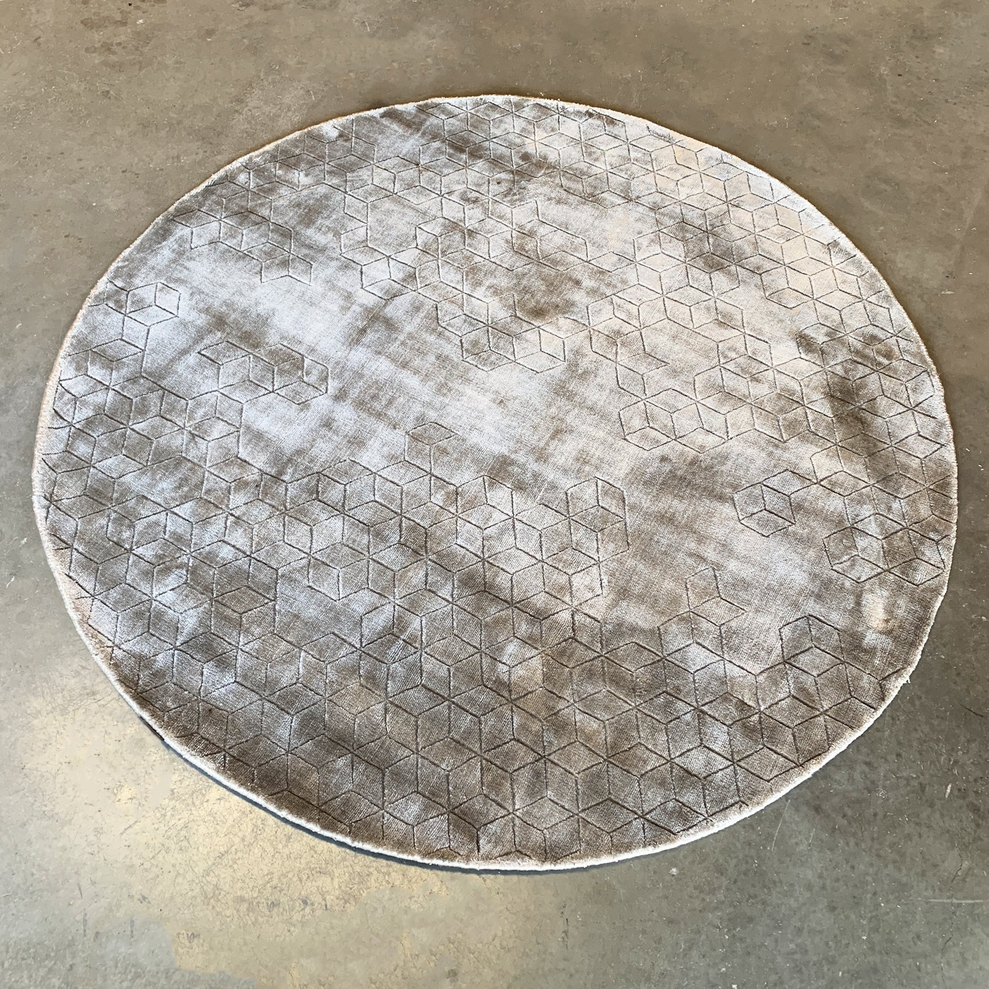 D250 Cm Handmade Wool Rug Jh-20730 Round - Rugs - ebarza Furniture UAE | Shop Modern Furniture in Abu Dhabi & Dubai - مفروشات ايبازرا في الامارات | تسوق اثاث عصري وديكورات مميزة في دبي وابوظبي