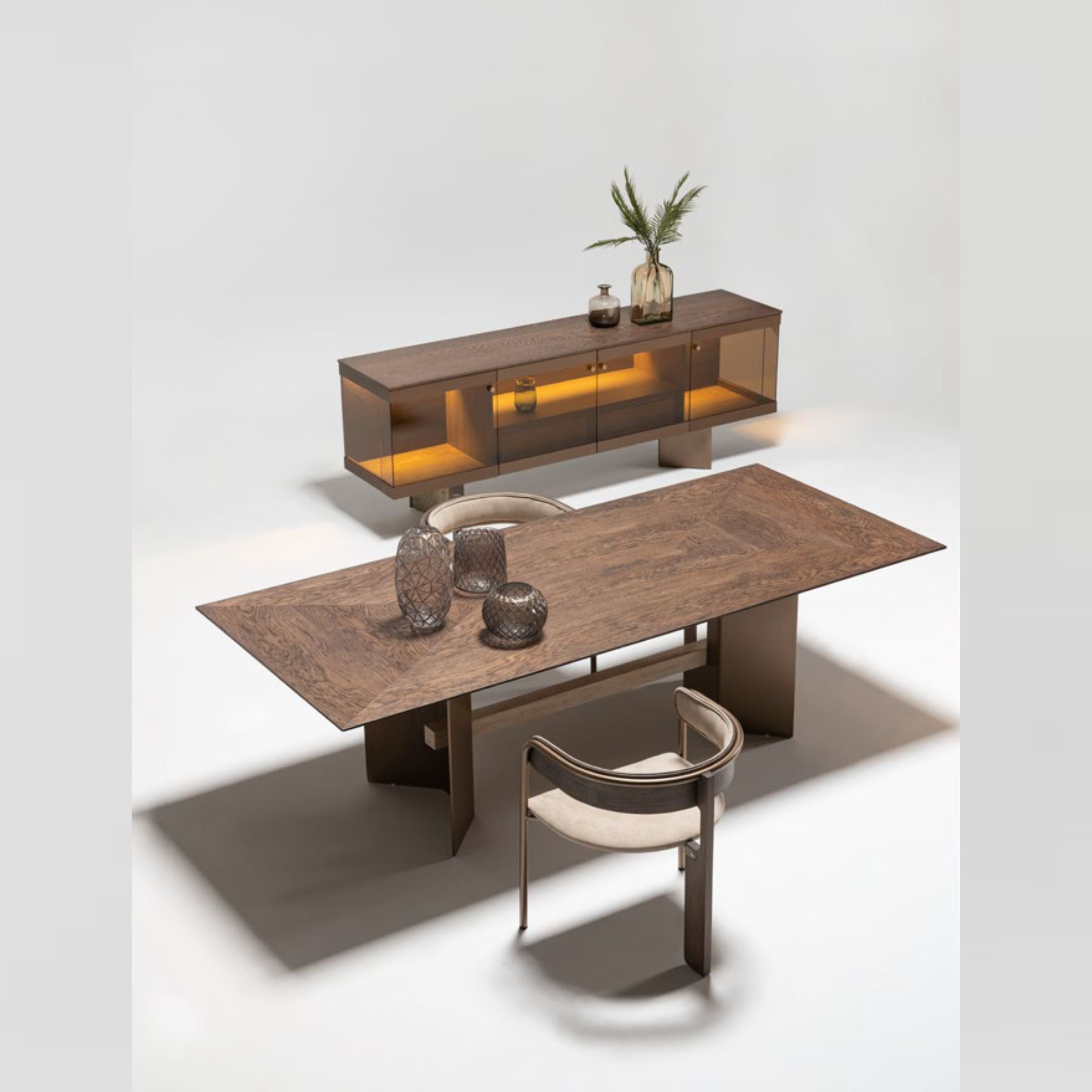 Edessa Dining Table With Marble Leg Edsa-Dining - Dining Tables - ebarza Furniture UAE | Shop Modern Furniture in Abu Dhabi & Dubai - مفروشات ايبازرا في الامارات | تسوق اثاث عصري وديكورات مميزة في دبي وابوظبي