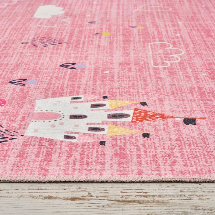 Karaca Kashmir Carpet Decorative Art Kids/Teen Pinky 80x150 cm 200.19.01.1481 - Rugs - ebarza Furniture UAE | Shop Modern Furniture in Abu Dhabi & Dubai - مفروشات ايبازرا في الامارات | تسوق اثاث عصري وديكورات مميزة في دبي وابوظبي