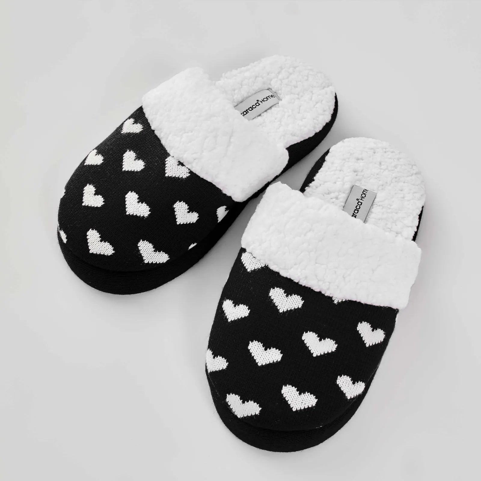 Karaca Home Letra Black House Slippers Number 40-41 200.20.01.0313 -  Slippers - ebarza Furniture UAE | Shop Modern Furniture in Abu Dhabi & Dubai - مفروشات ايبازرا في الامارات | تسوق اثاث عصري وديكورات مميزة في دبي وابوظبي
