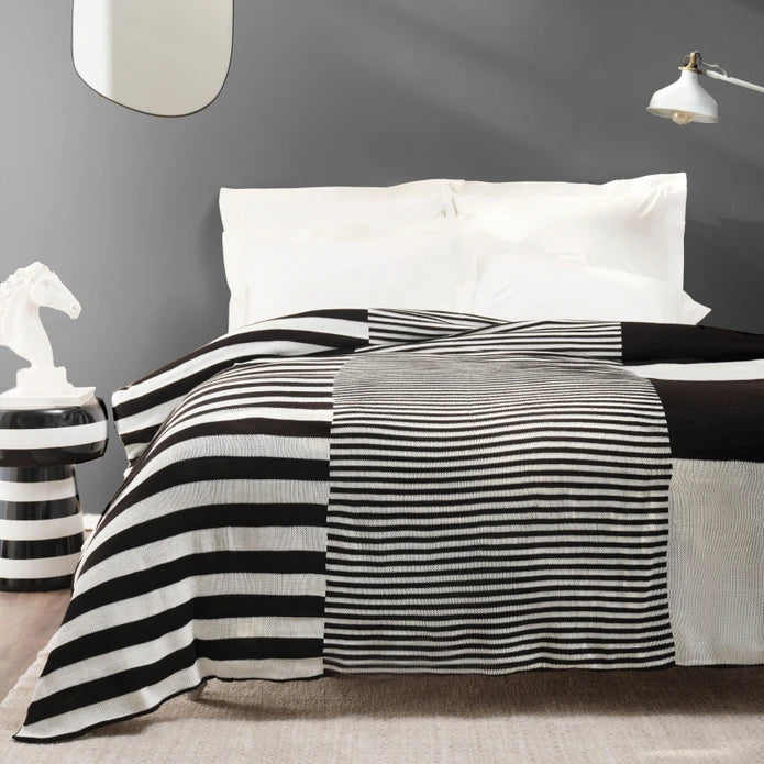 Karaca Home Core Double Knitwear Blanket 200.21.01.0433 -  Blankets - ebarza Furniture UAE | Shop Modern Furniture in Abu Dhabi & Dubai - مفروشات ايبازرا في الامارات | تسوق اثاث عصري وديكورات مميزة في دبي وابوظبي