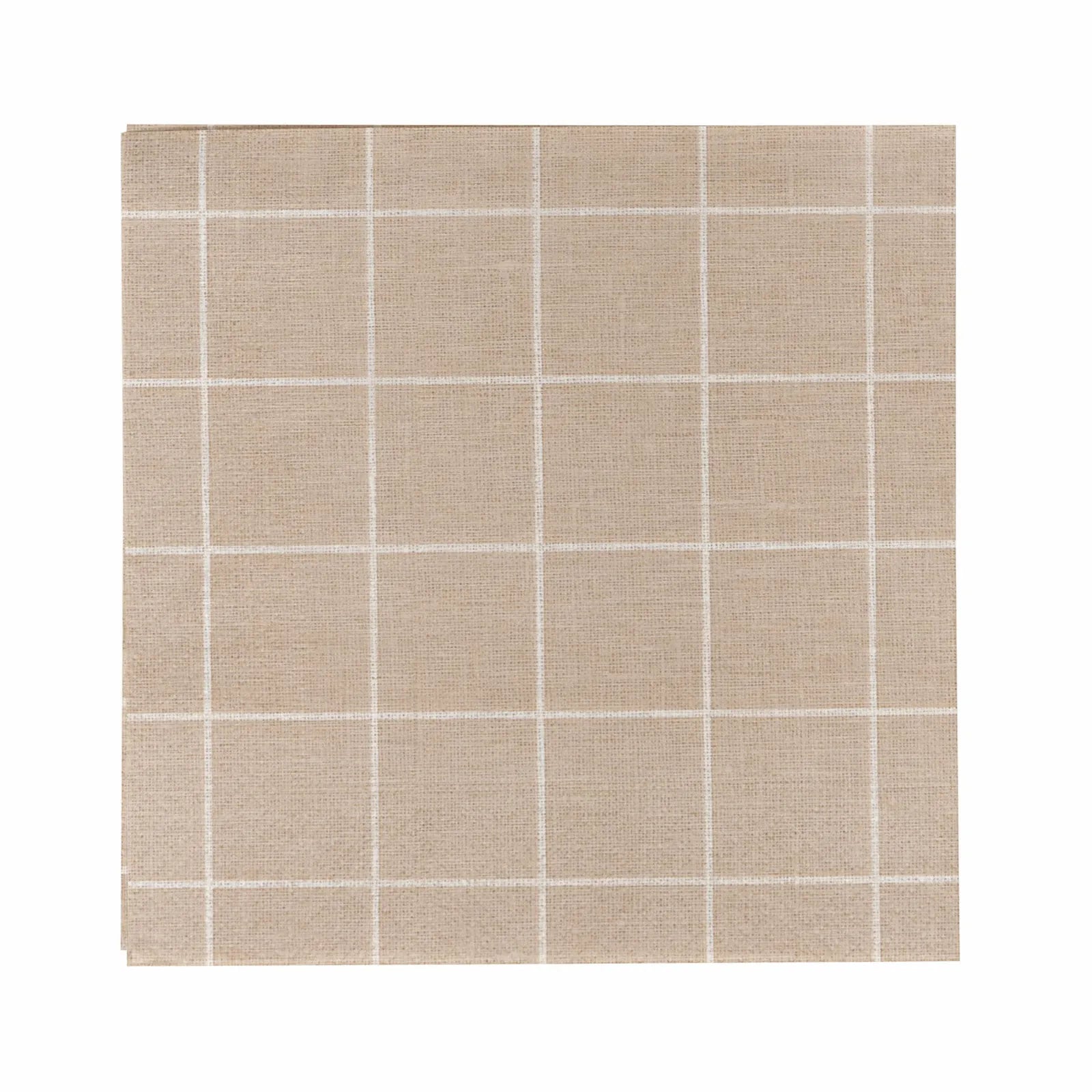 Karaca Home Cream Plaid Paper Napkin 20 pcs 33x33 cm 300.22.02.0716 - Napkins - ebarza Furniture UAE | Shop Modern Furniture in Abu Dhabi & Dubai - مفروشات ايبازرا في الامارات | تسوق اثاث عصري وديكورات مميزة في دبي وابوظبي