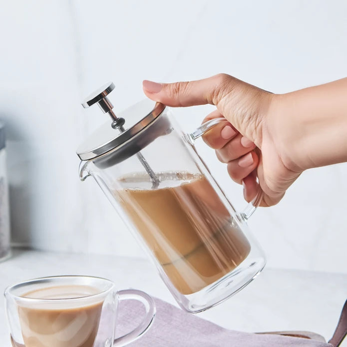 Karaca Pia Metallic French Press 350 ml 153.03.08.2397 - Kitchen Appliances - ebarza Furniture UAE | Shop Modern Furniture in Abu Dhabi & Dubai - مفروشات ايبازرا في الامارات | تسوق اثاث عصري وديكورات مميزة في دبي وابوظبي